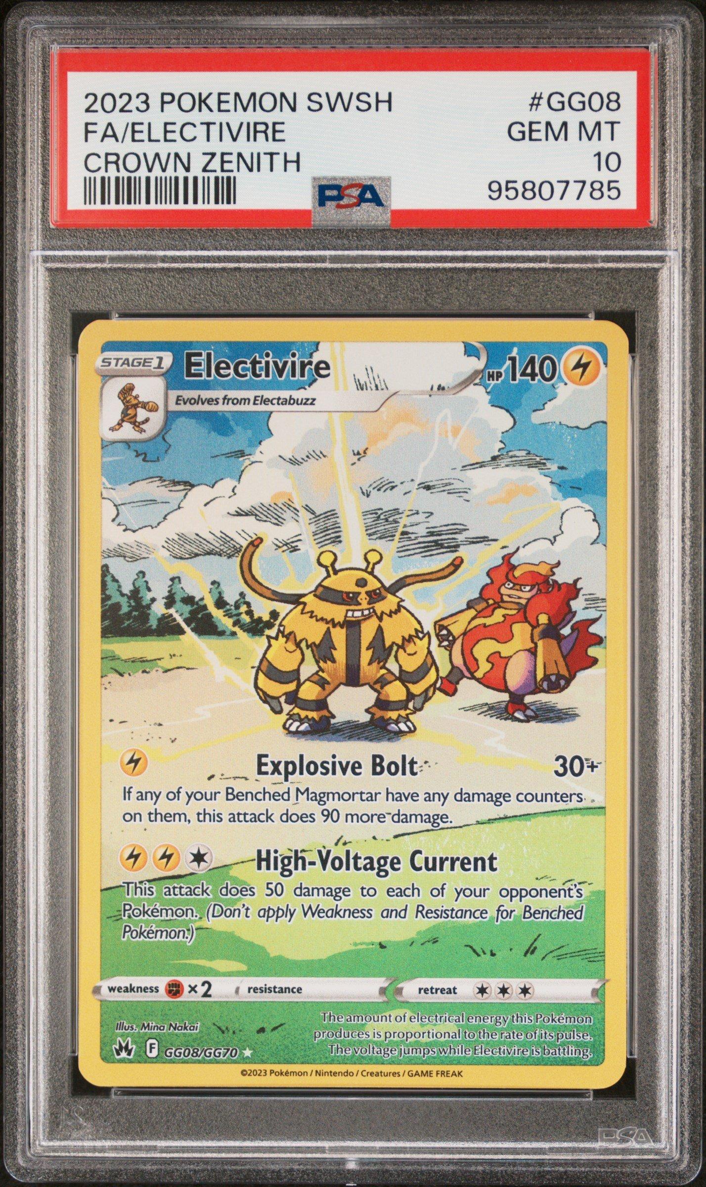 Pokémon card PSA 10 Roaring Moon ex SAR 90/66 Ancient Roar