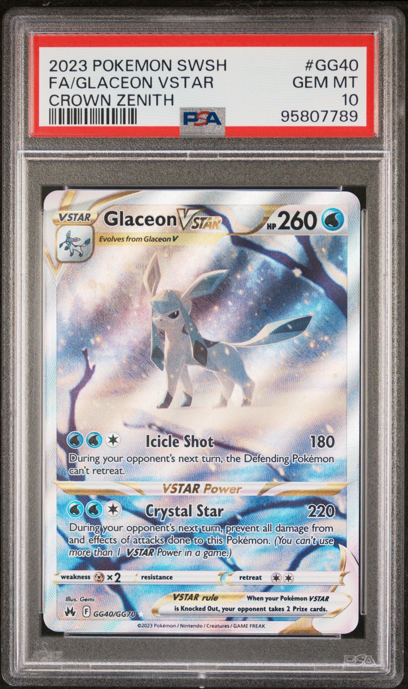 2023 Pokemon Sword And Shield Crown Zenith Gg40 Full Art/glaceon