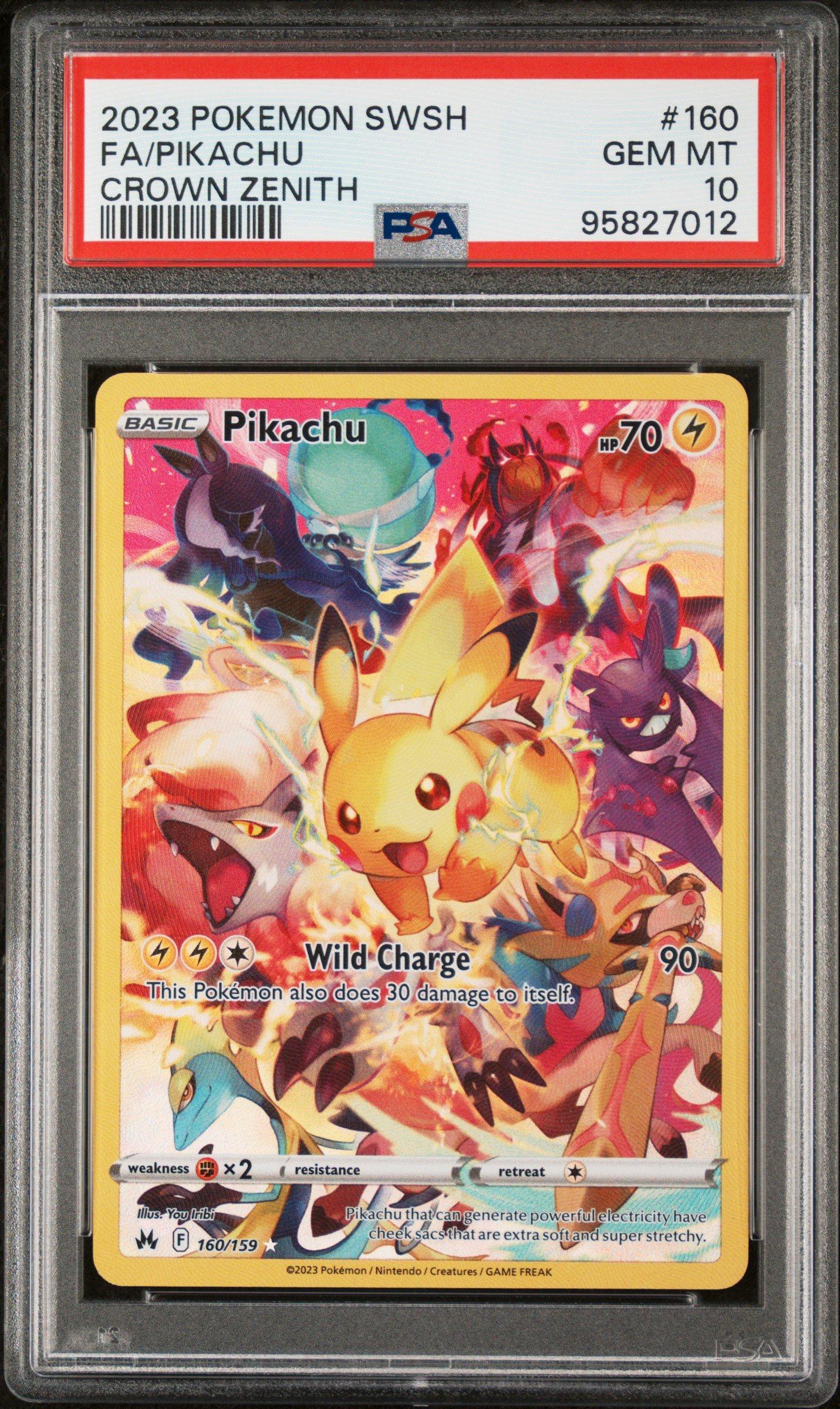 2023 Pokemon Sword And Shield Crown Zenith 160 Full Art/pikachu