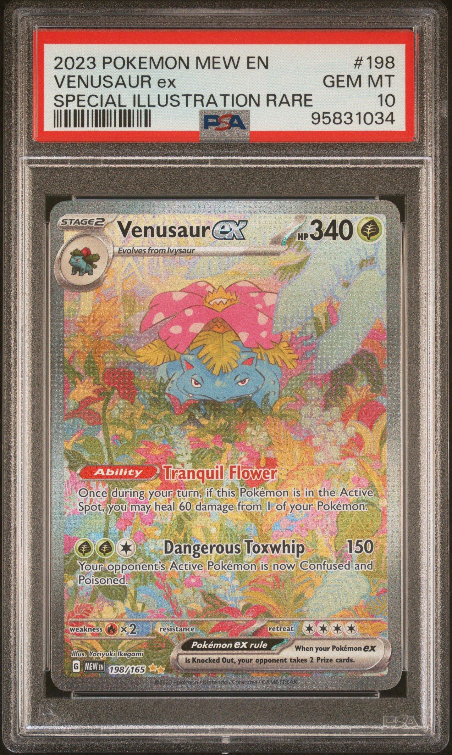 2023 Pokemon Mew En-151 198 Venusaur Ex Special Illustration Rare