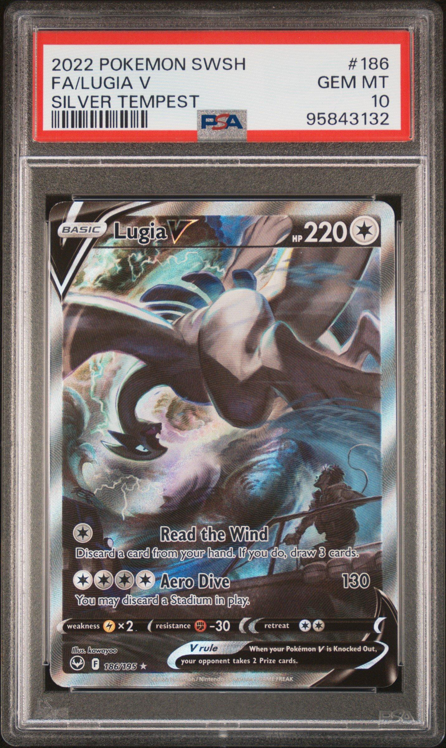 ルギア,ミュウ 2022 Pokemon Sword & Shield Silver Tempest 186 Full Art/lugia V