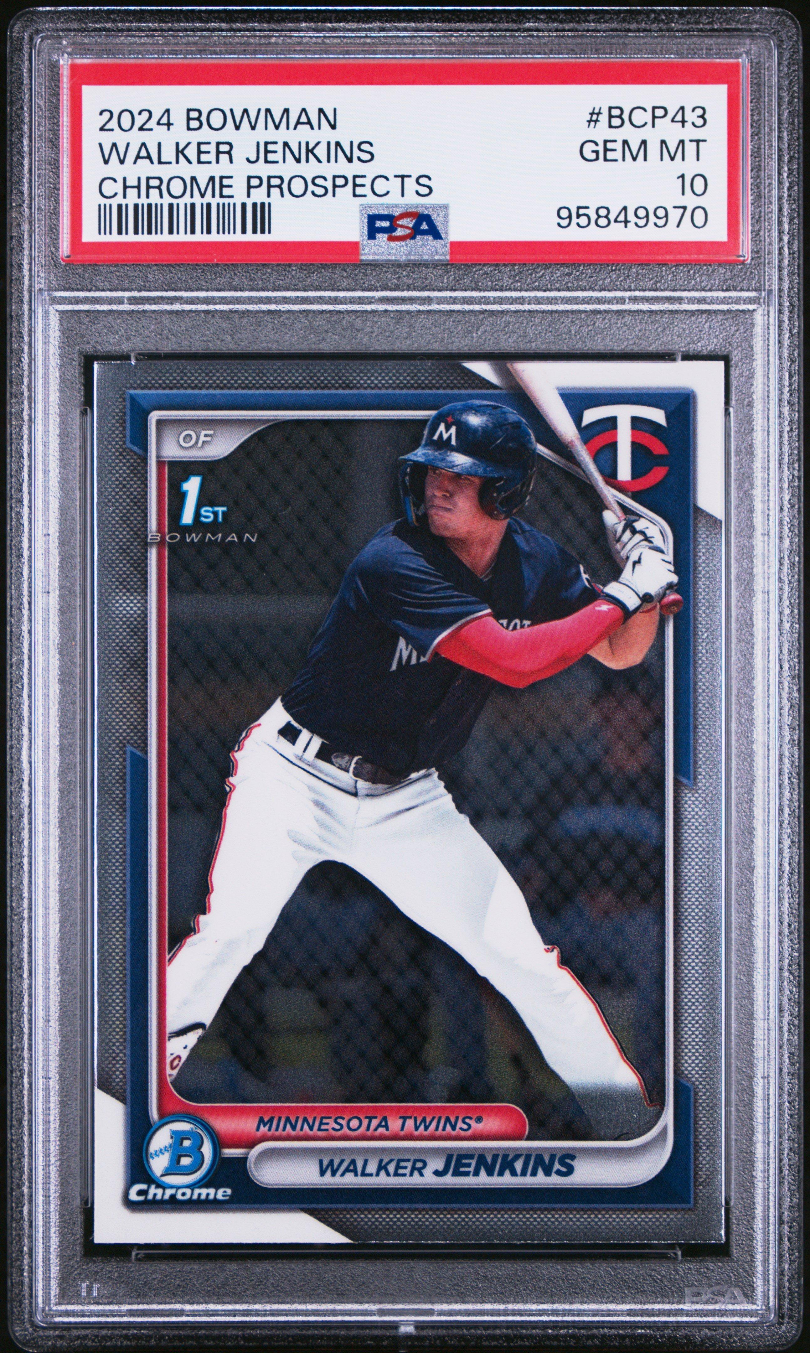 2024 Bowman Chrome Prospects Bcp43 Walker Jenkins PSA 10 | GameStop