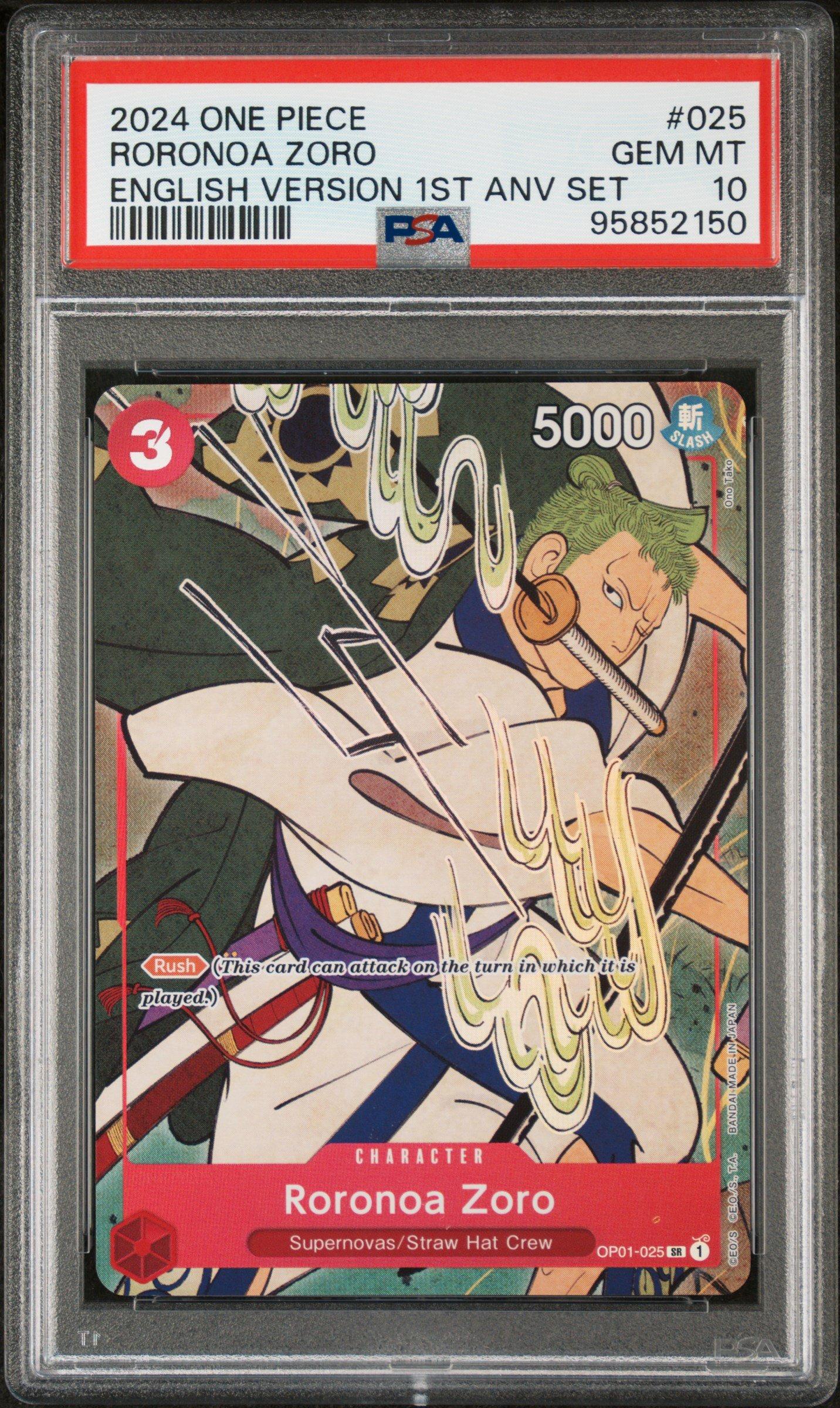 2024 One Piece English Version 1st Anniversary Set 025 Roronoa