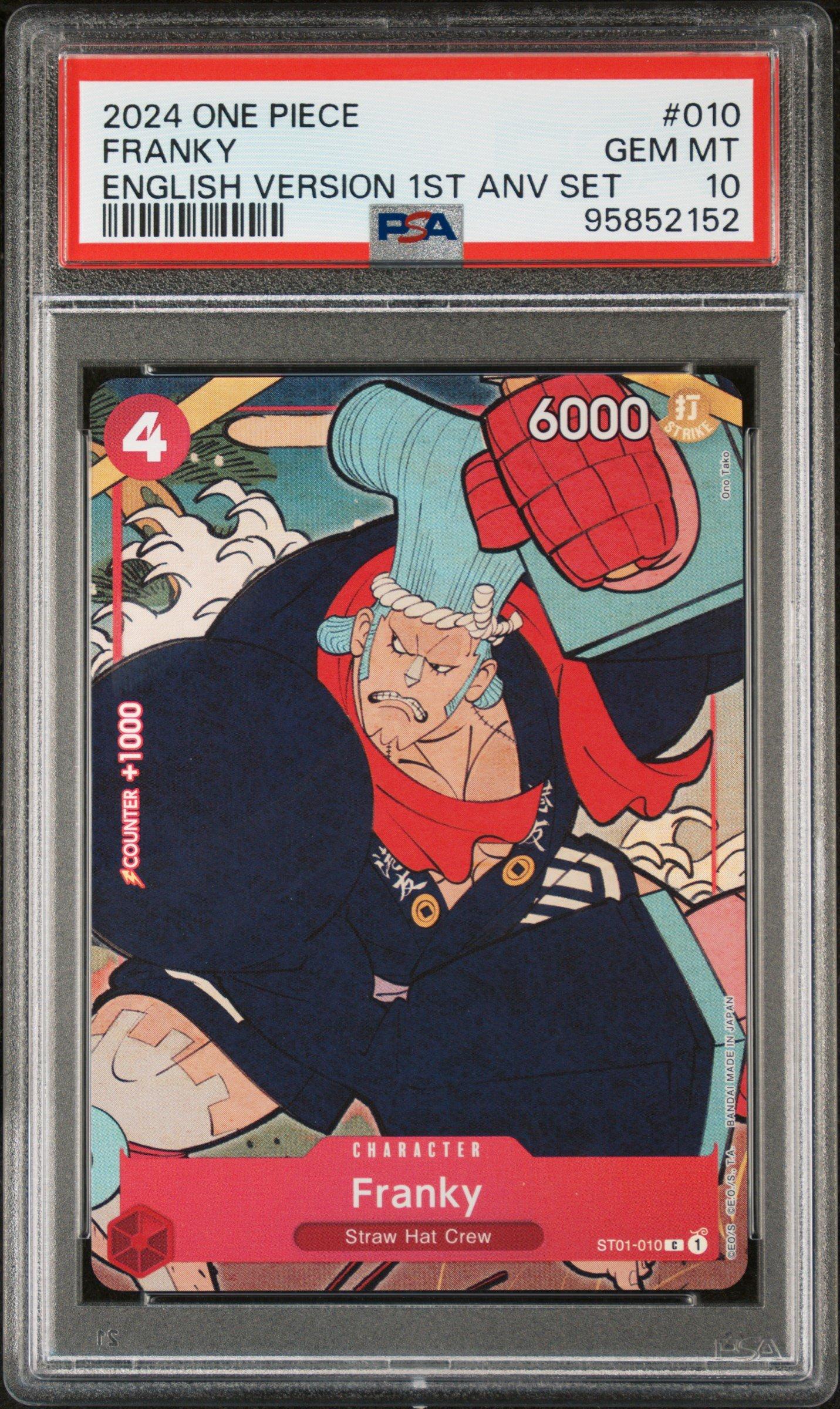 2024 One Piece English Version 1st Anniversary Set 010 Franky PSA
