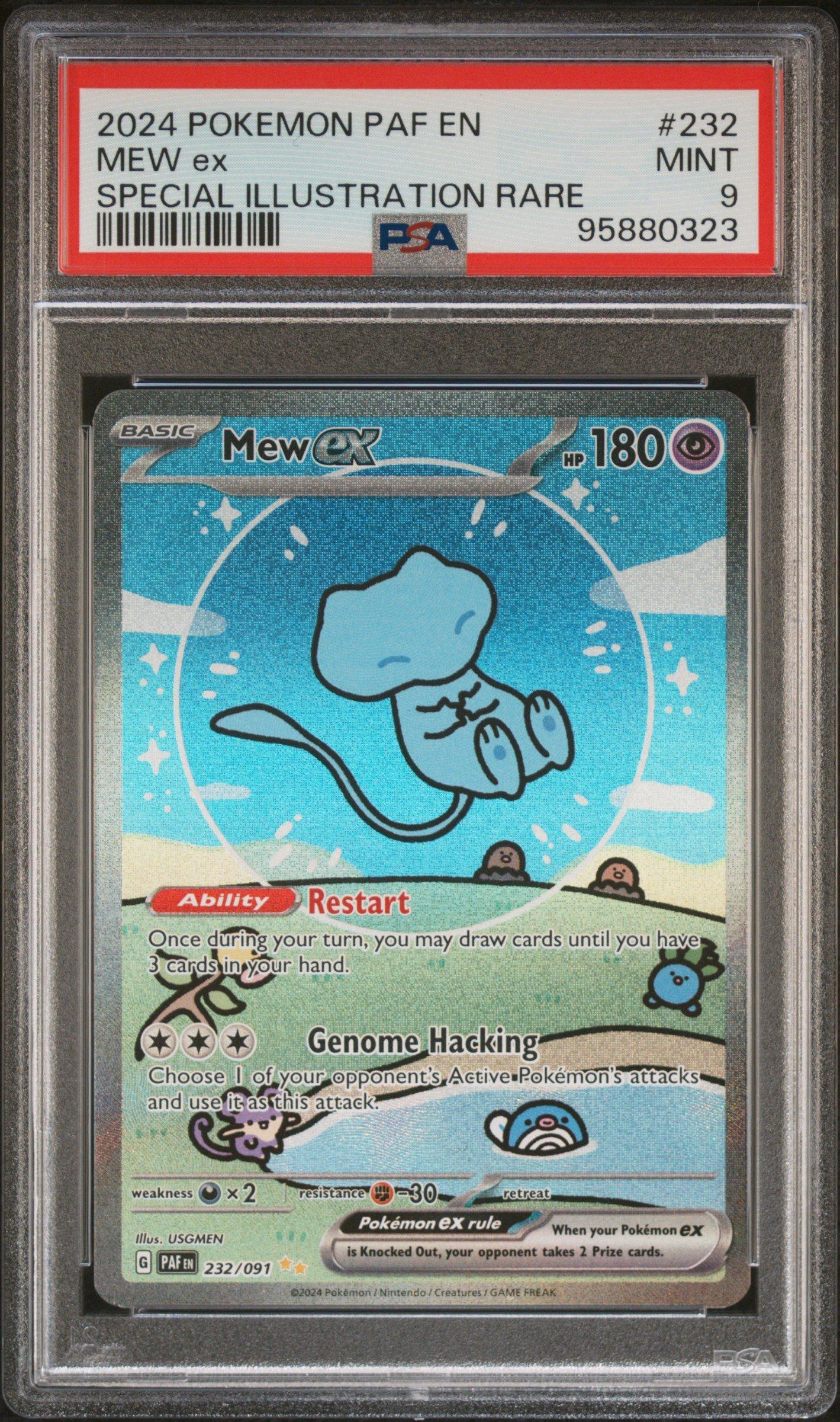 2024 Pokemon Paf En-paldean Fates 232 Mew Ex Special Illustration