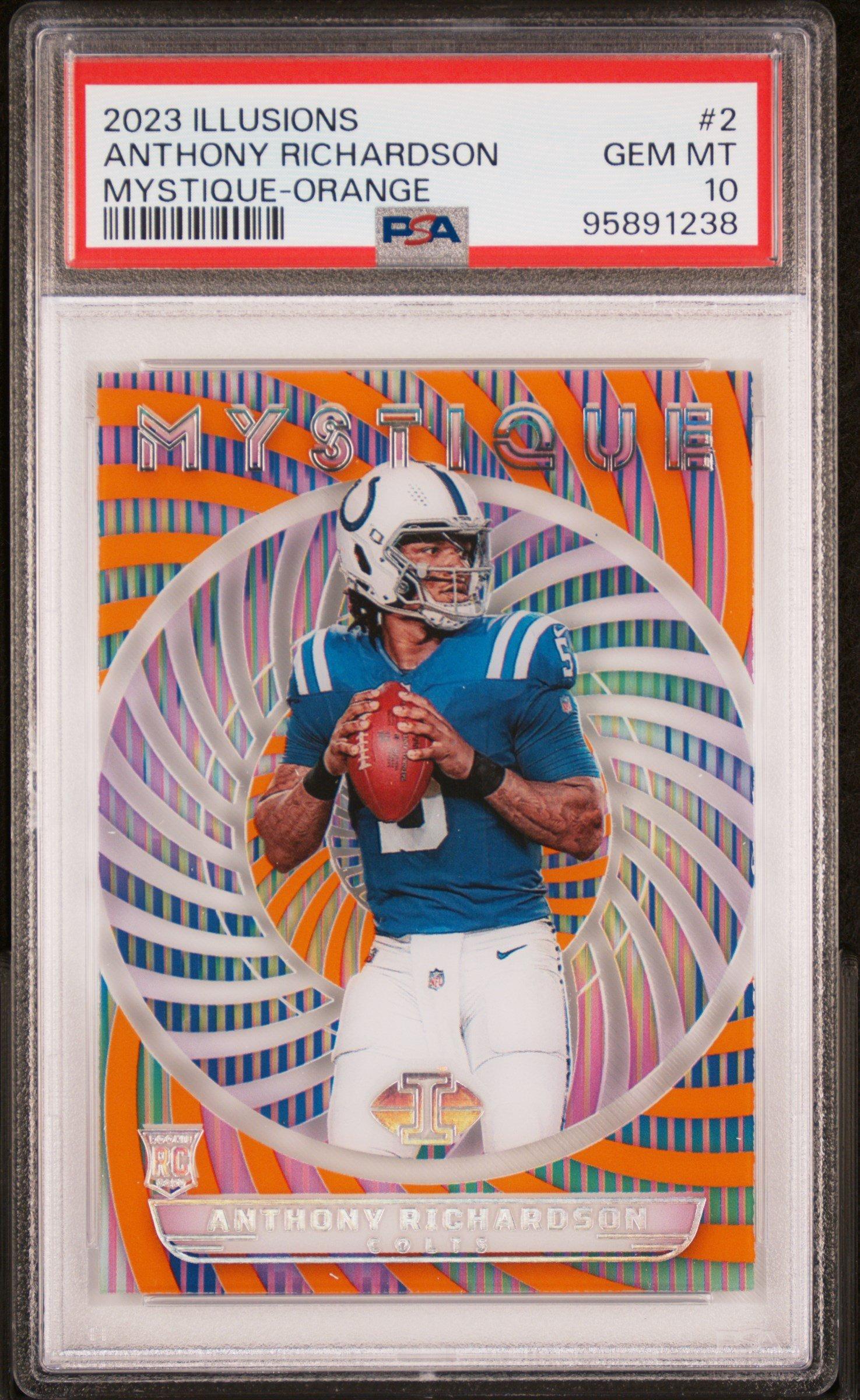 2023 Panini Illusions Mystique 2 Anthony Richardson Orange PSA 10
