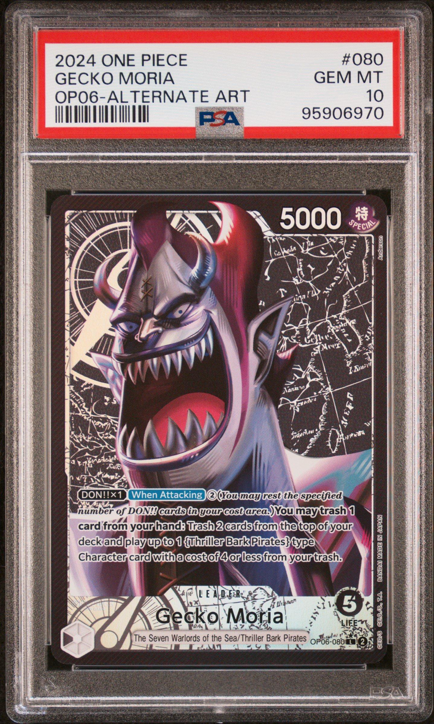 2024 One Piece Op06-wings Of The Captain 080 Gecko Moria Alternate