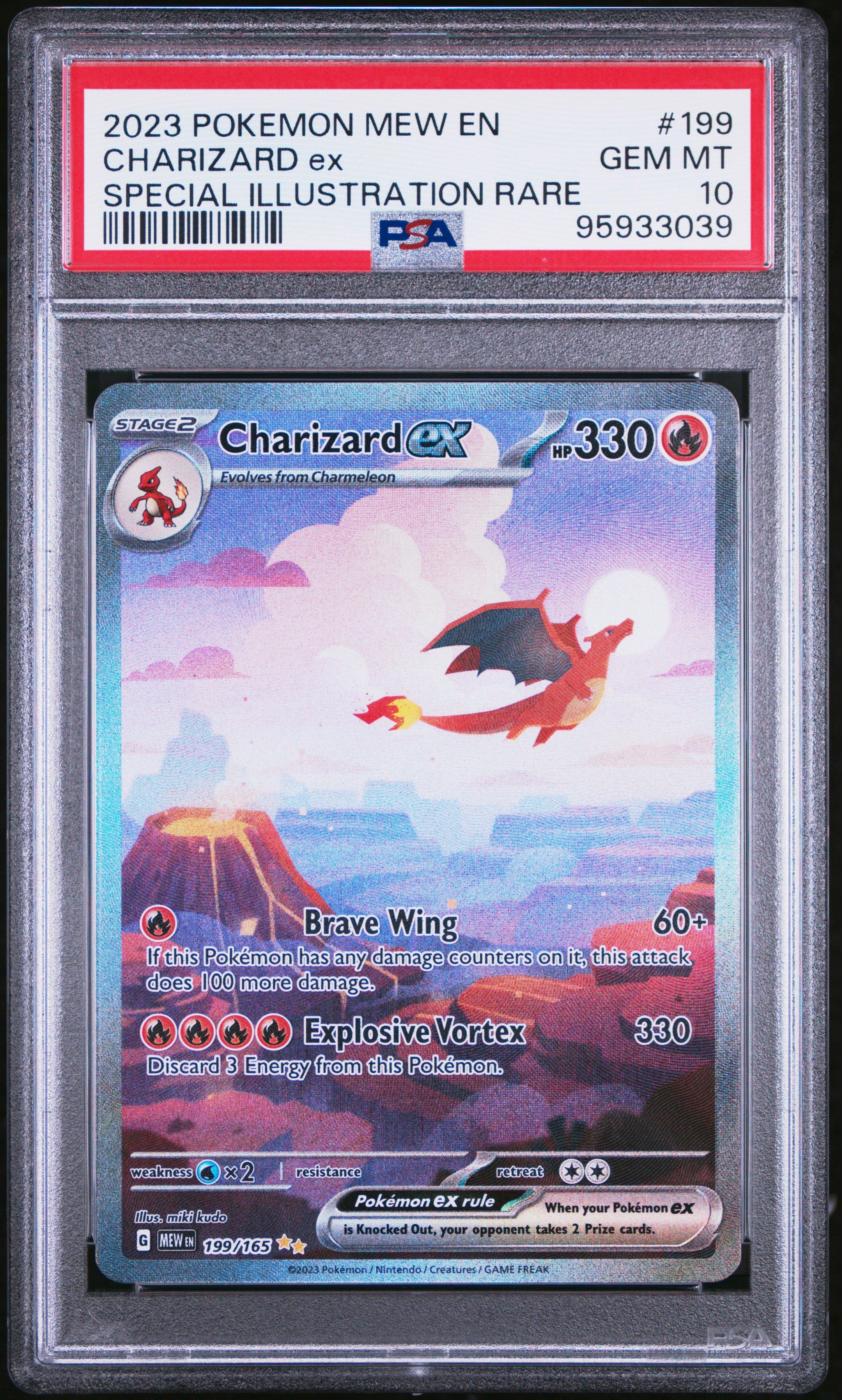 2023 Pokemon Mew En-151 199 Charizard Ex Special Illustration Rare 