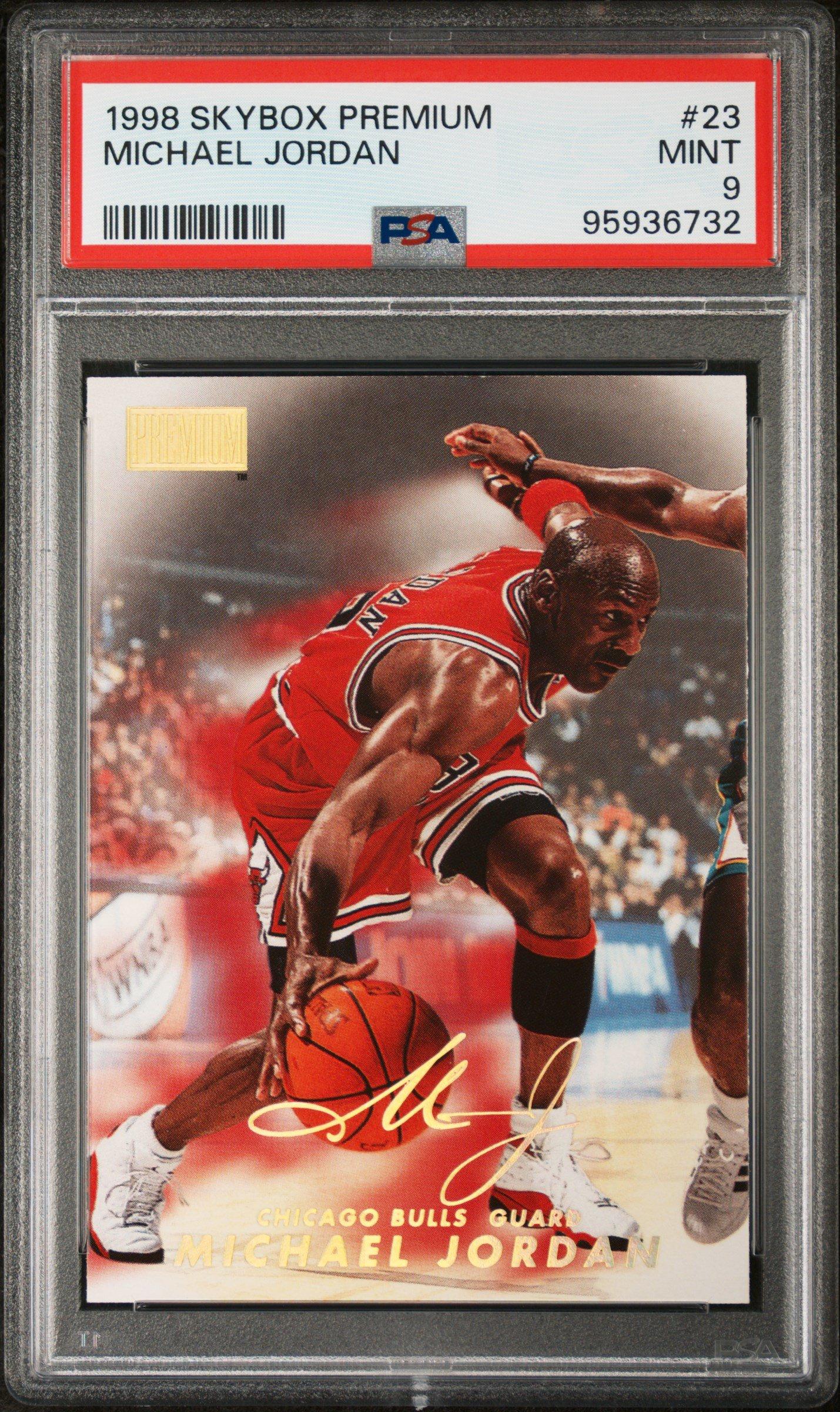 1998 Skybox Premium 23 Michael Jordan PSA 9