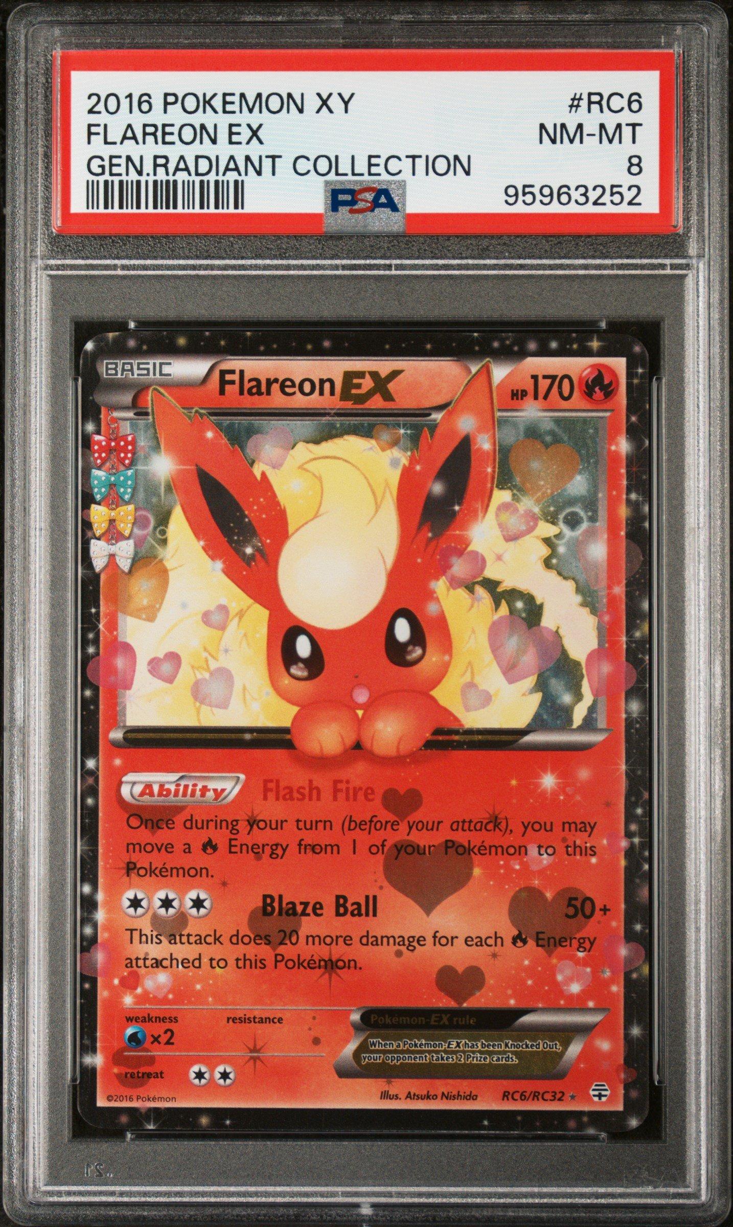 2016 Pokemon Xy Generations Radiant Collection Rc6 Flareon Ex PSA