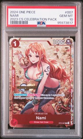 PSA10 One Piece Card Treasure Nami | eBay