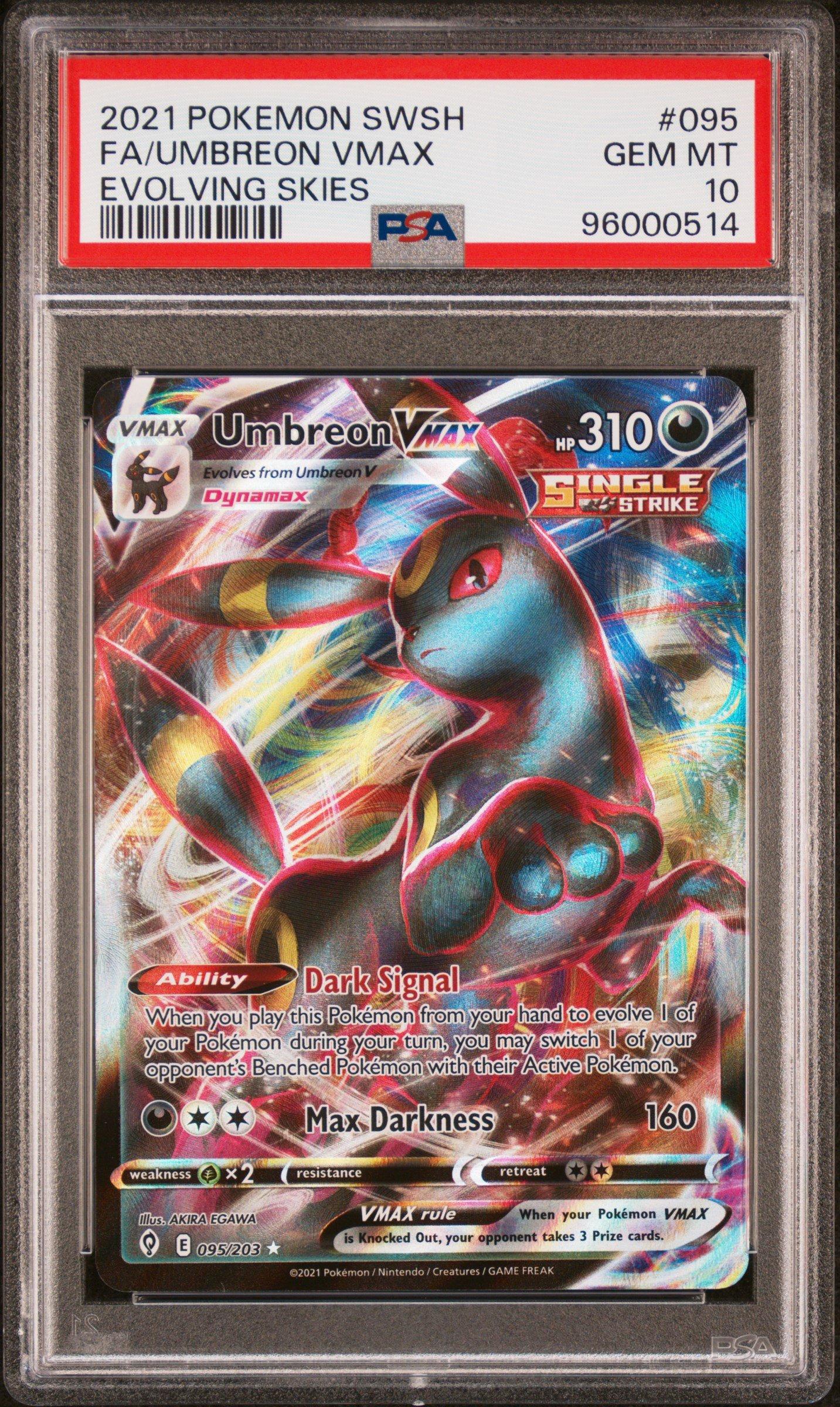 2021 Pokemon Sword & Shield Evolving Skies 095 Full Art/umbreon