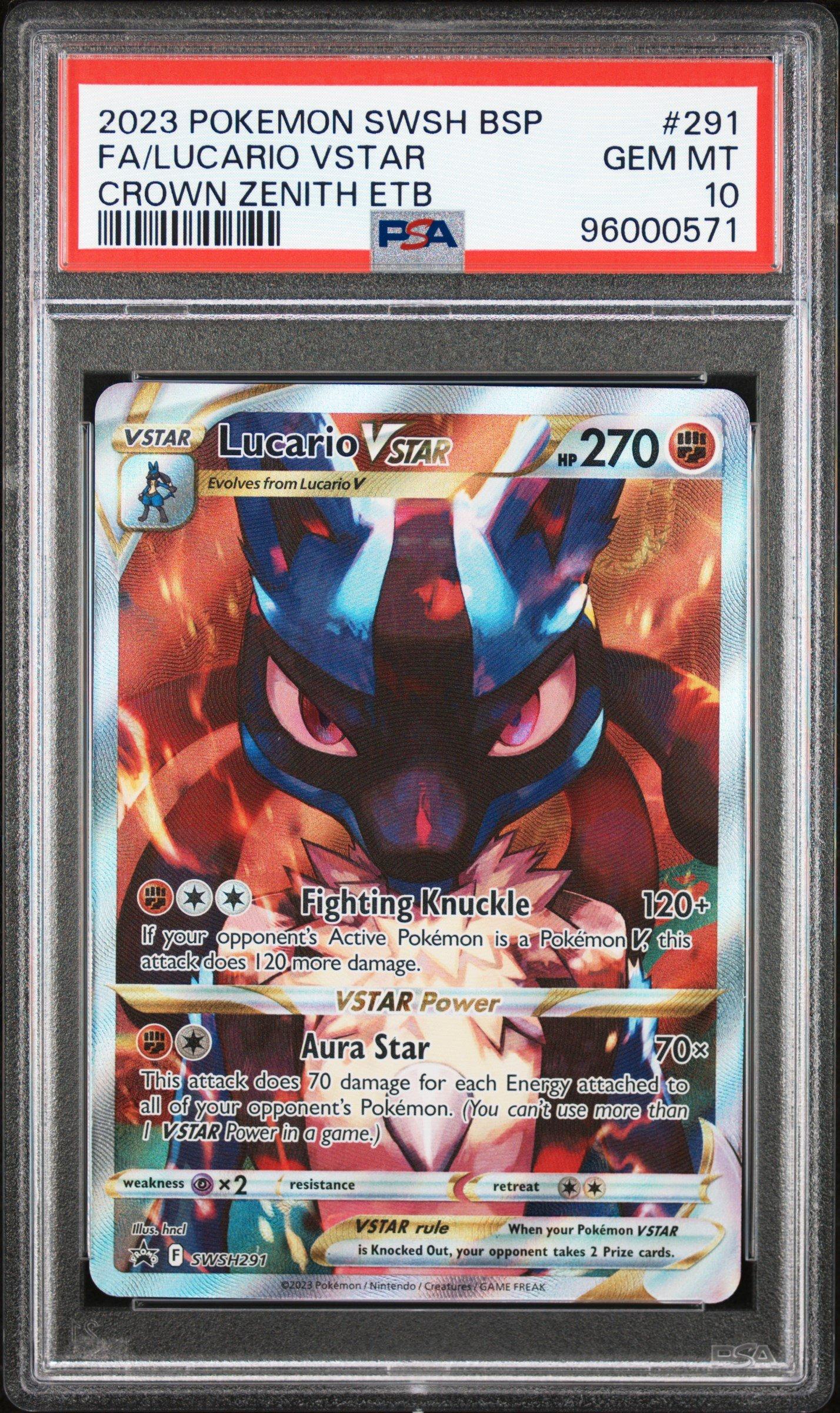 Pokemon Swsh Black Star Promo Full Art Lucario Vstar Crown