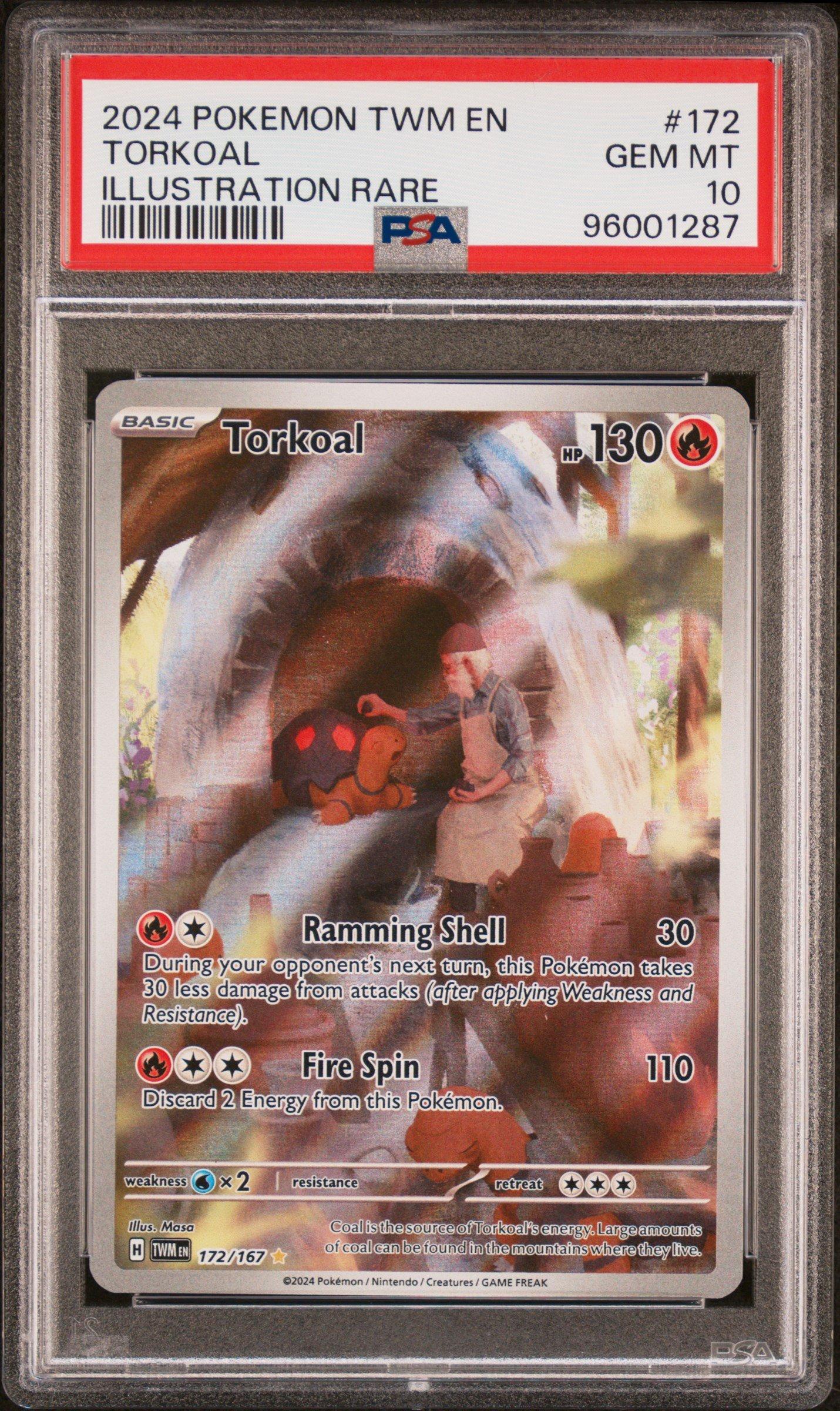 PSA 10 ポケモンカード 330/172 2024 Pokemon Twm En-twilight Masquerade 172 Torkoal Illustration