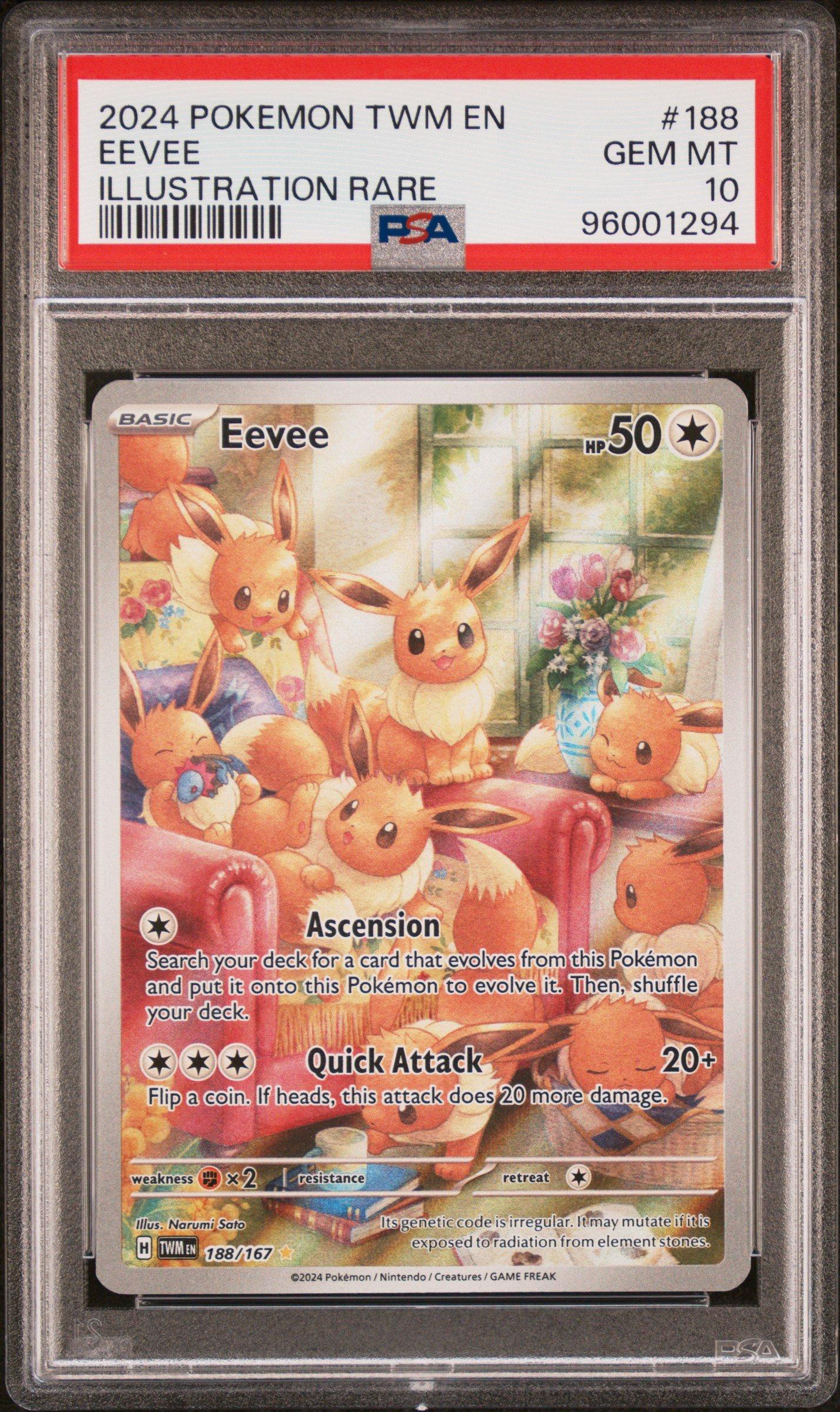 2024 Pokemon Twm En-twilight Masquerade 188 Eevee Illustration