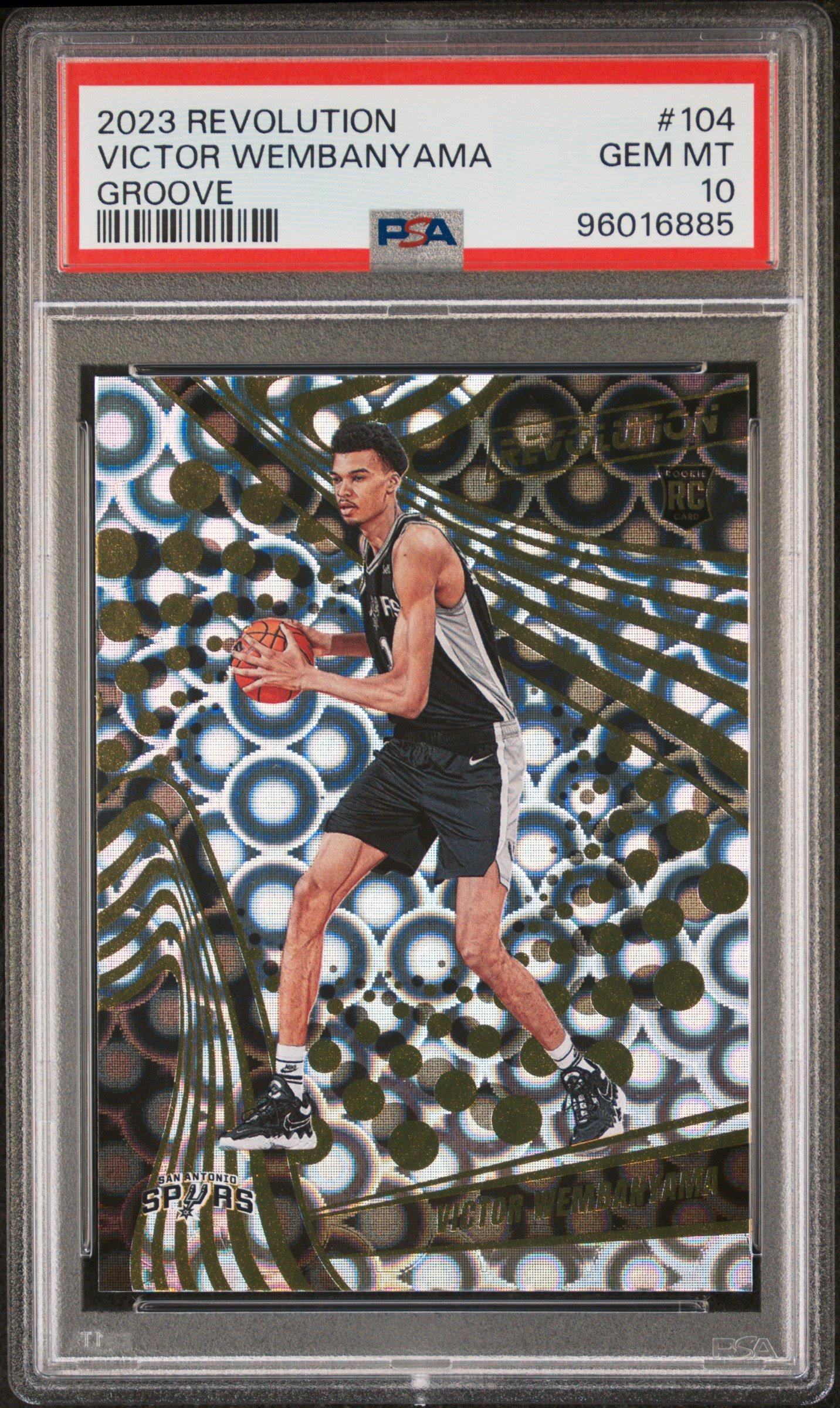 2023 Panini Revolution 104 Victor Wembanyama Groove PSA 10