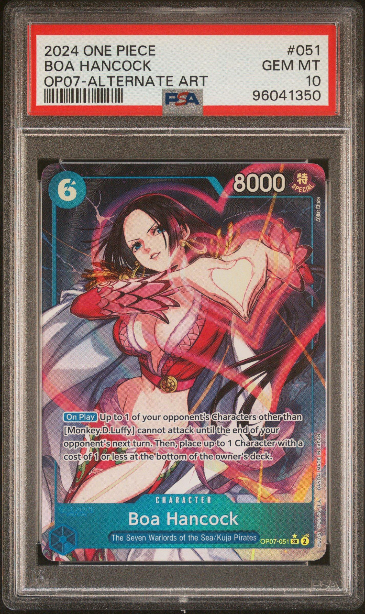 2024 One Piece 500 Years In The Future 051 Boa Hancock Alternate Art Psa 10 Gamestop 0782