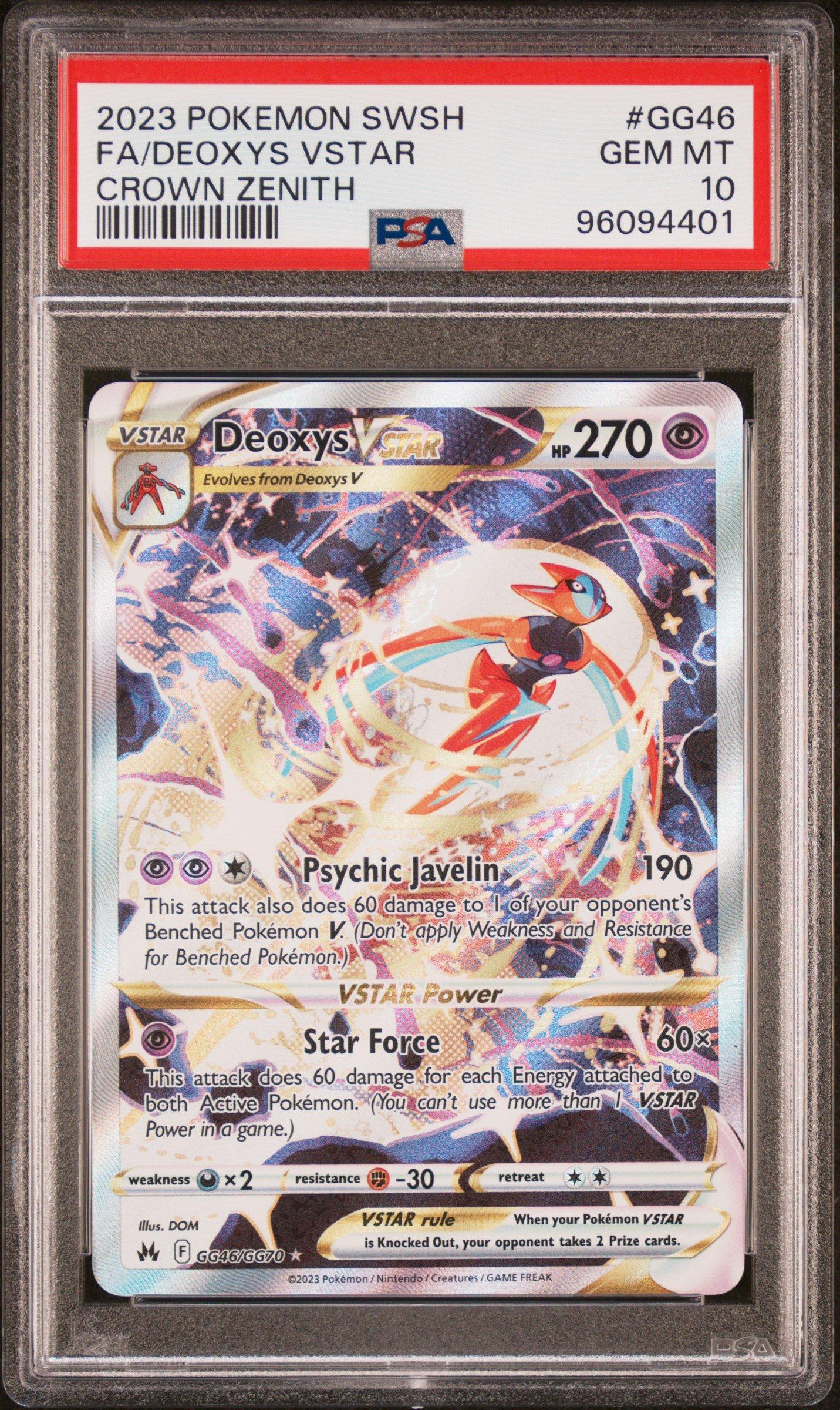 2023 Pokemon Sword And Shield Crown Zenith Gg46 Full Art/deoxys