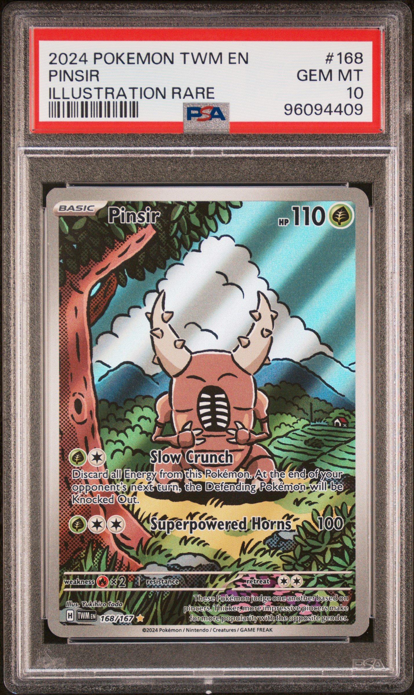 2024 Pokemon Twm En-twilight Masquerade 168 Pinsir Illustration Rare PSA 10  Graded Card | GameStop