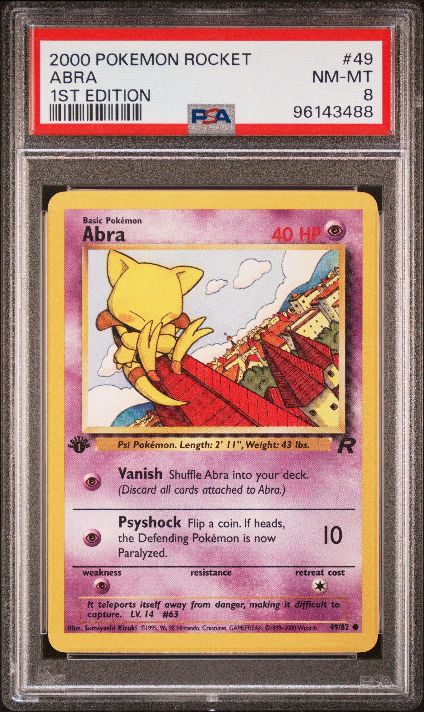 abra pokemon card 49 82 Abra 49/82