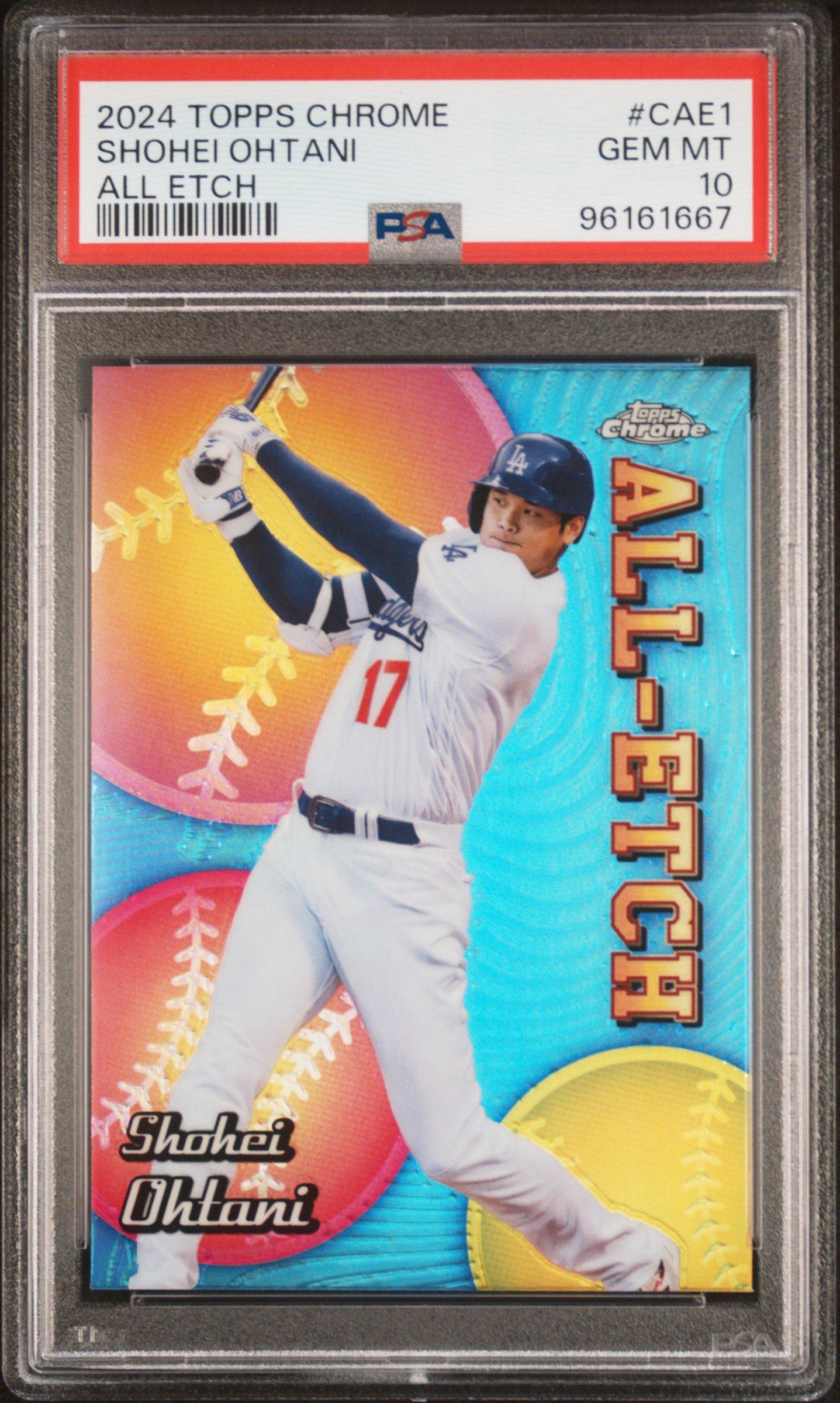 2024 Topps Chrome Chrome All Etch Cae1 Shohei Ohtani PSA 10