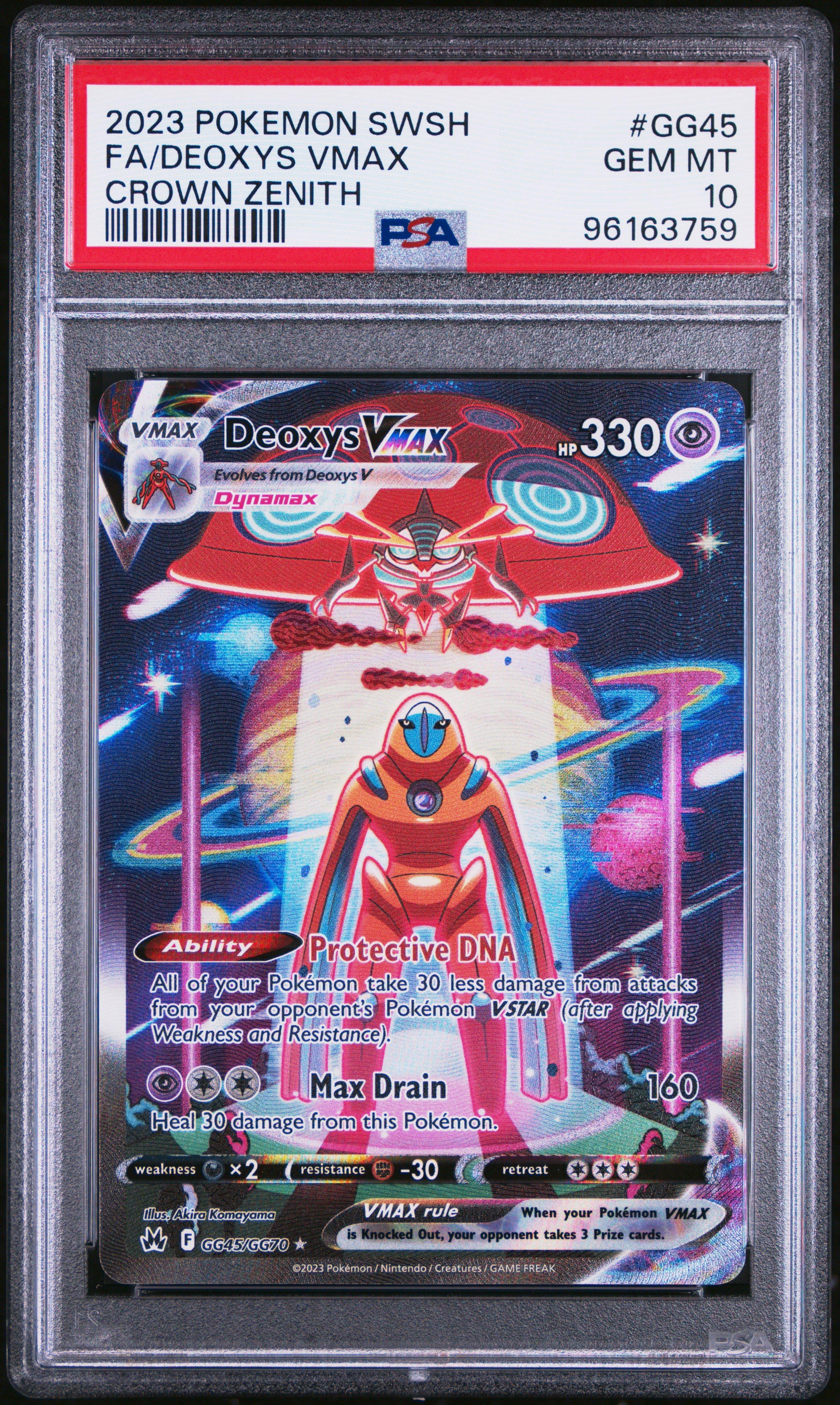 2023 Pokemon Sword And Shield Crown Zenith Gg45 Full Art/deoxys