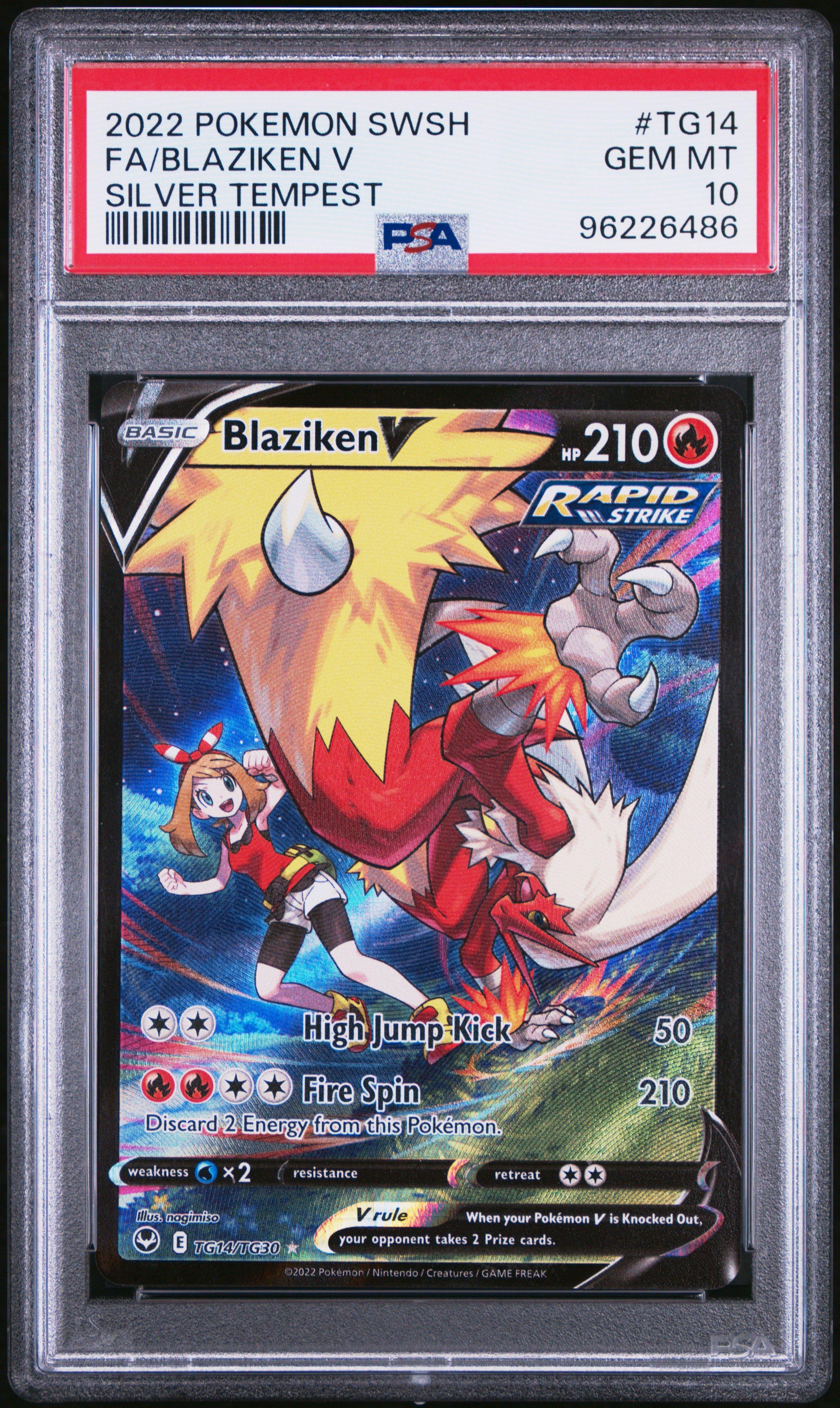 2022 Pokemon Sword & Shield Silver Tempest Tg14 Full Art/blaziken