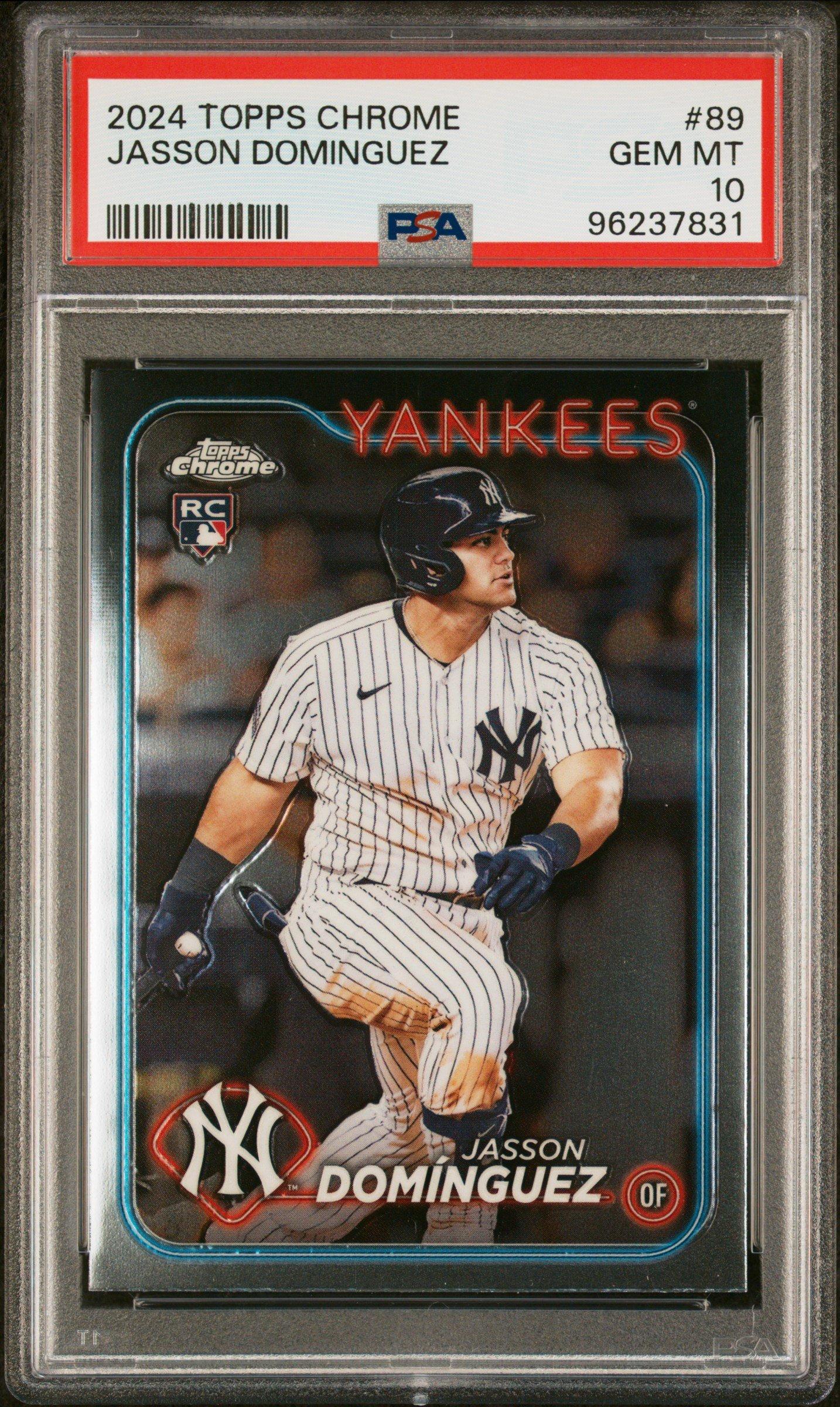 2024 Topps Chrome 89 Jasson Dominguez PSA 10