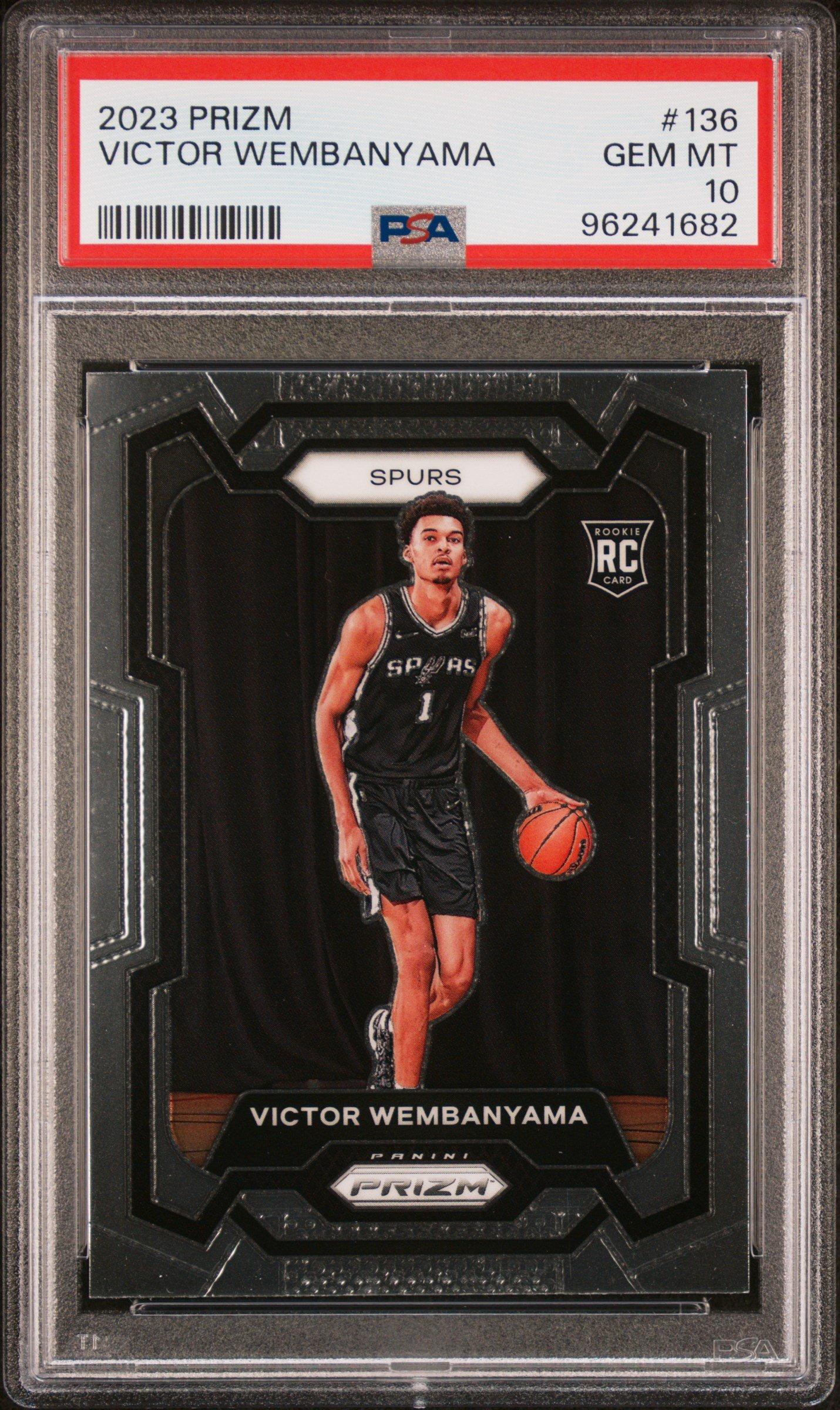 2023 Panini Prizm 136 Victor Wembanyama PSA 10 Graded Card | GameStop