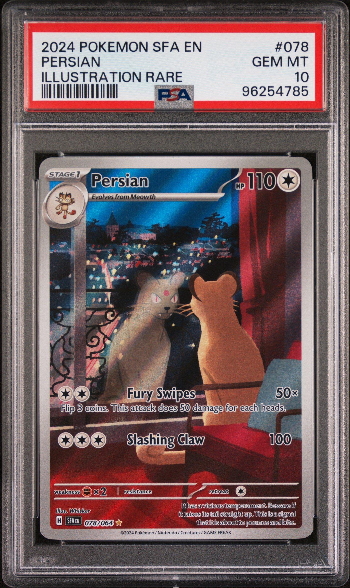 2024 Pokemon Sfa En-shrouded Fable 078 Persian Illustration 2024 Pokemon Sfa En-shrouded Fable 078 Persian Illustration