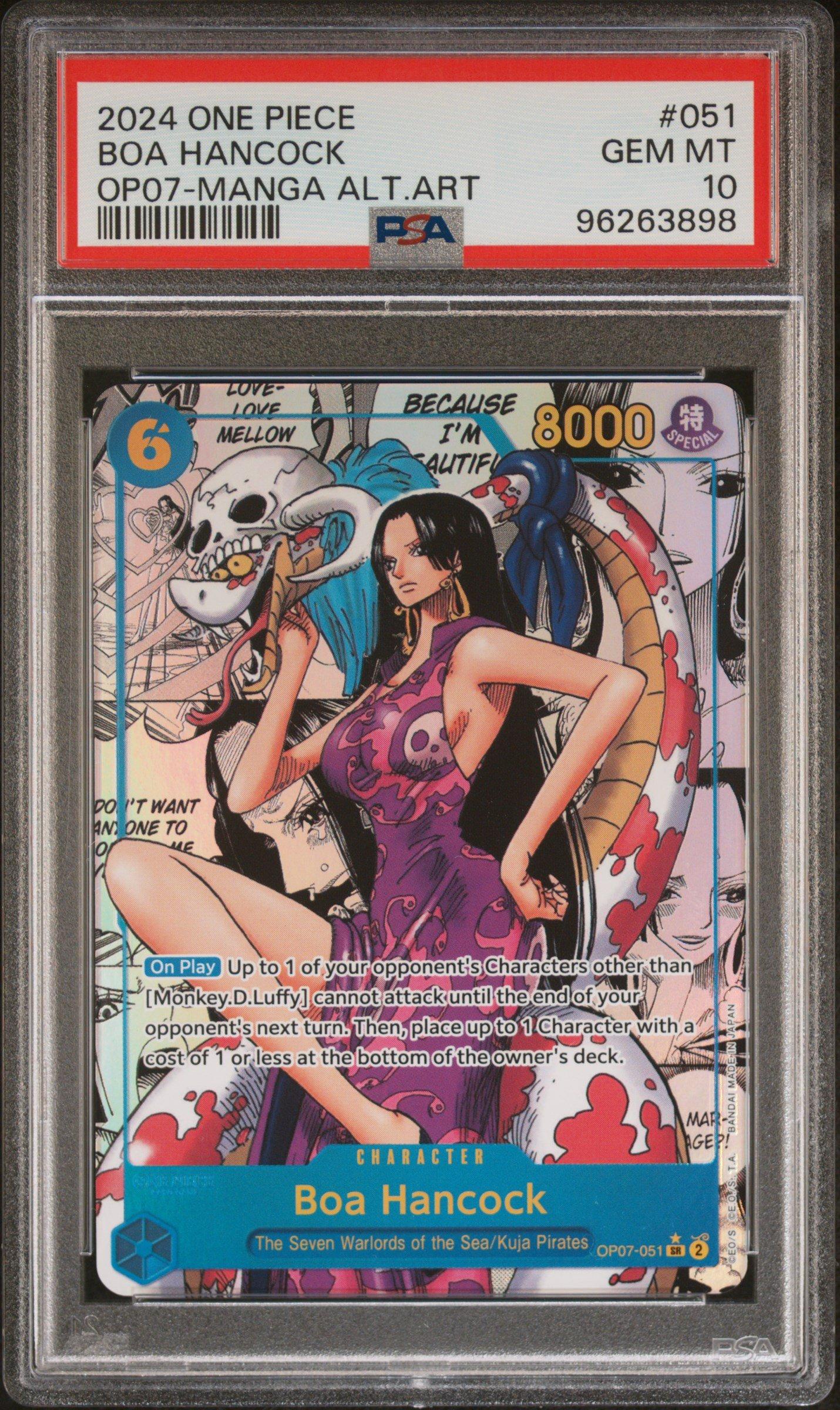 2024 ONE PIECE ボア・ハンコック PSA10 PSA 10 MINT JAPANESE ONE PIECE 2024 BOA HANCOCK OP07-038