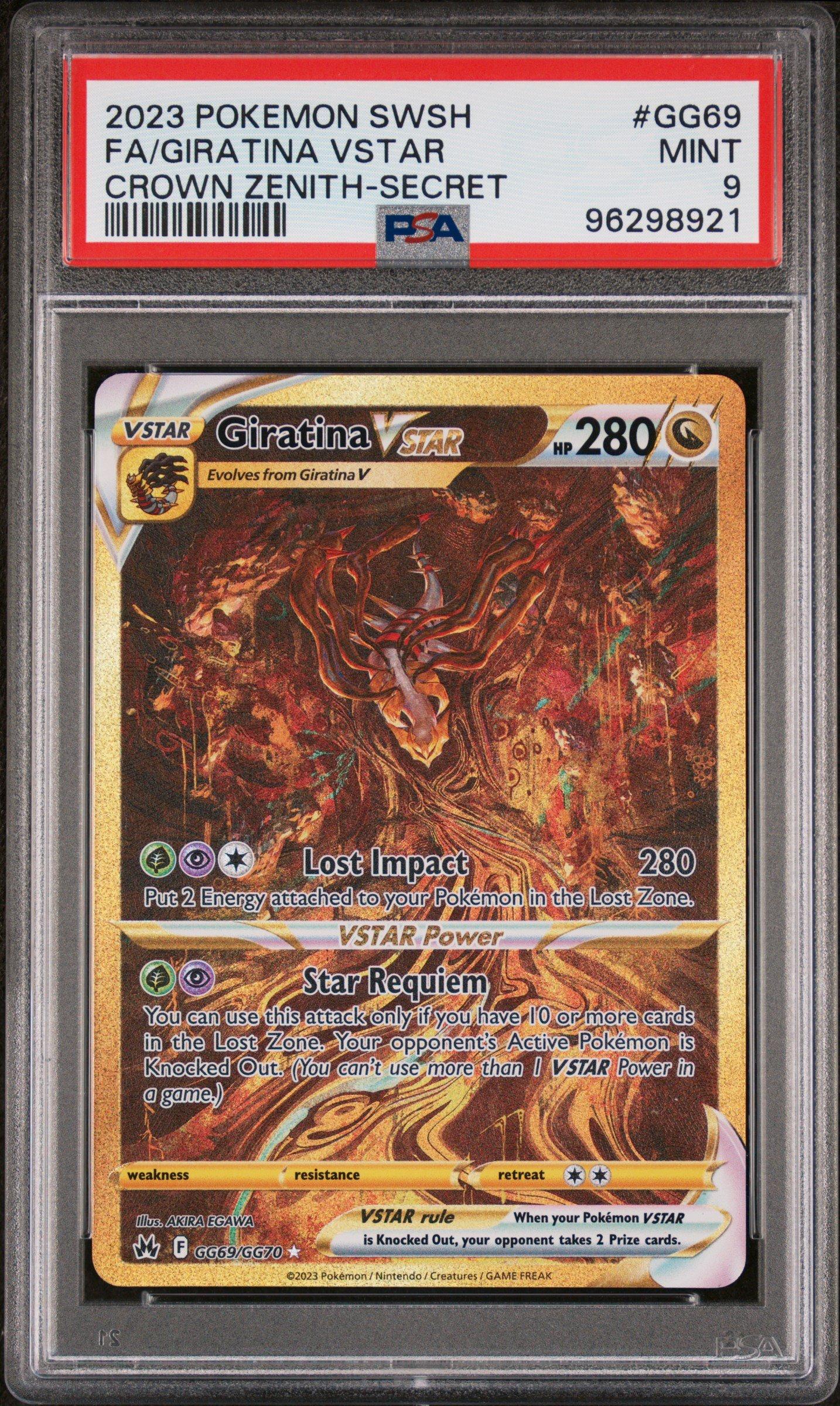 2023 Pokemon Sword And Shield Crown Zenith Gg69 Full Art