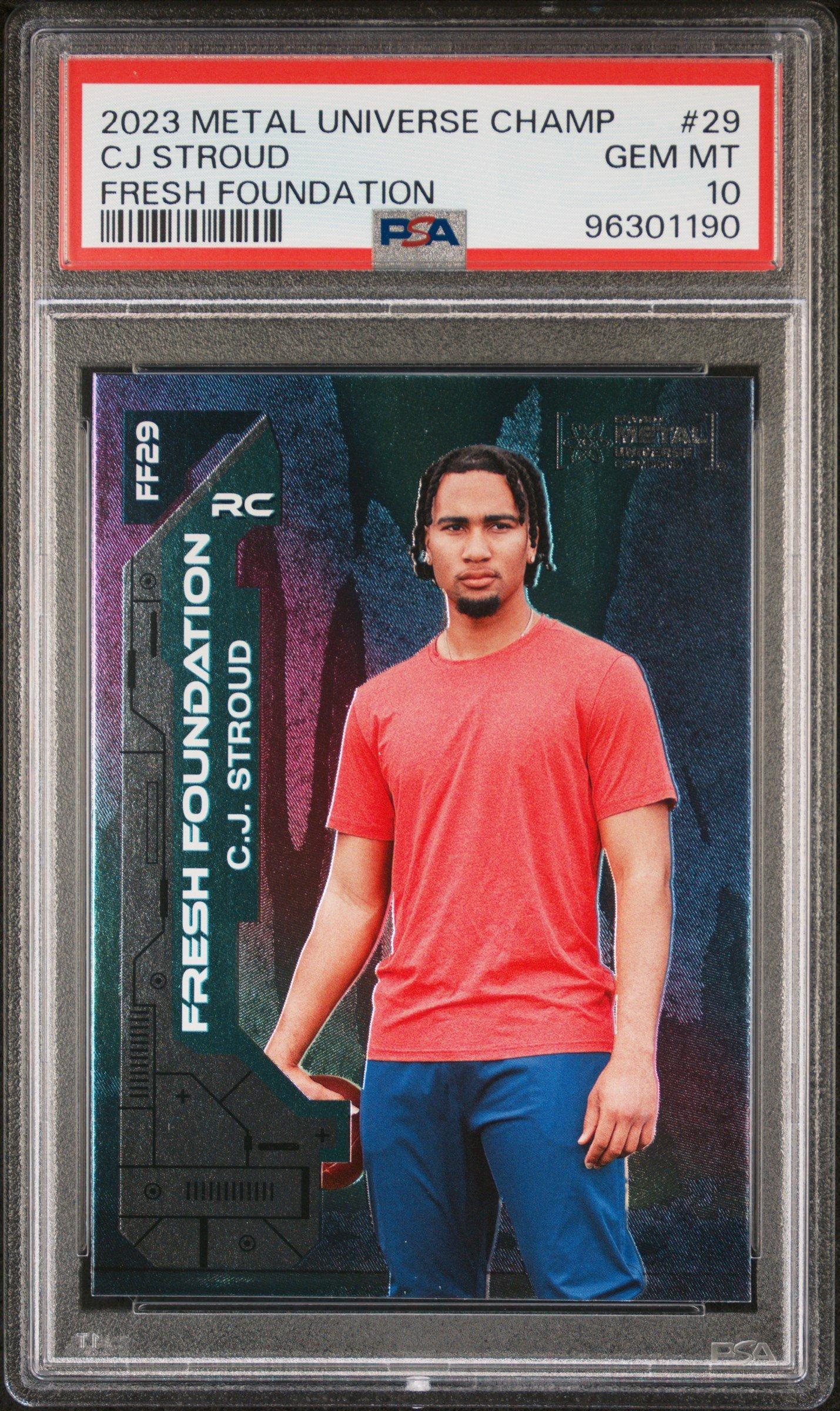 cj stroud graded card 2023 Panini Donruss Optic #CRCJ Chain Reaction Rookie RC Football PSA 10 Gem Mint : Collectibles & Fine Art Stroud Houston Texans gear at the Houston Texans Store 2023 Topps Chrome CJ Stroud