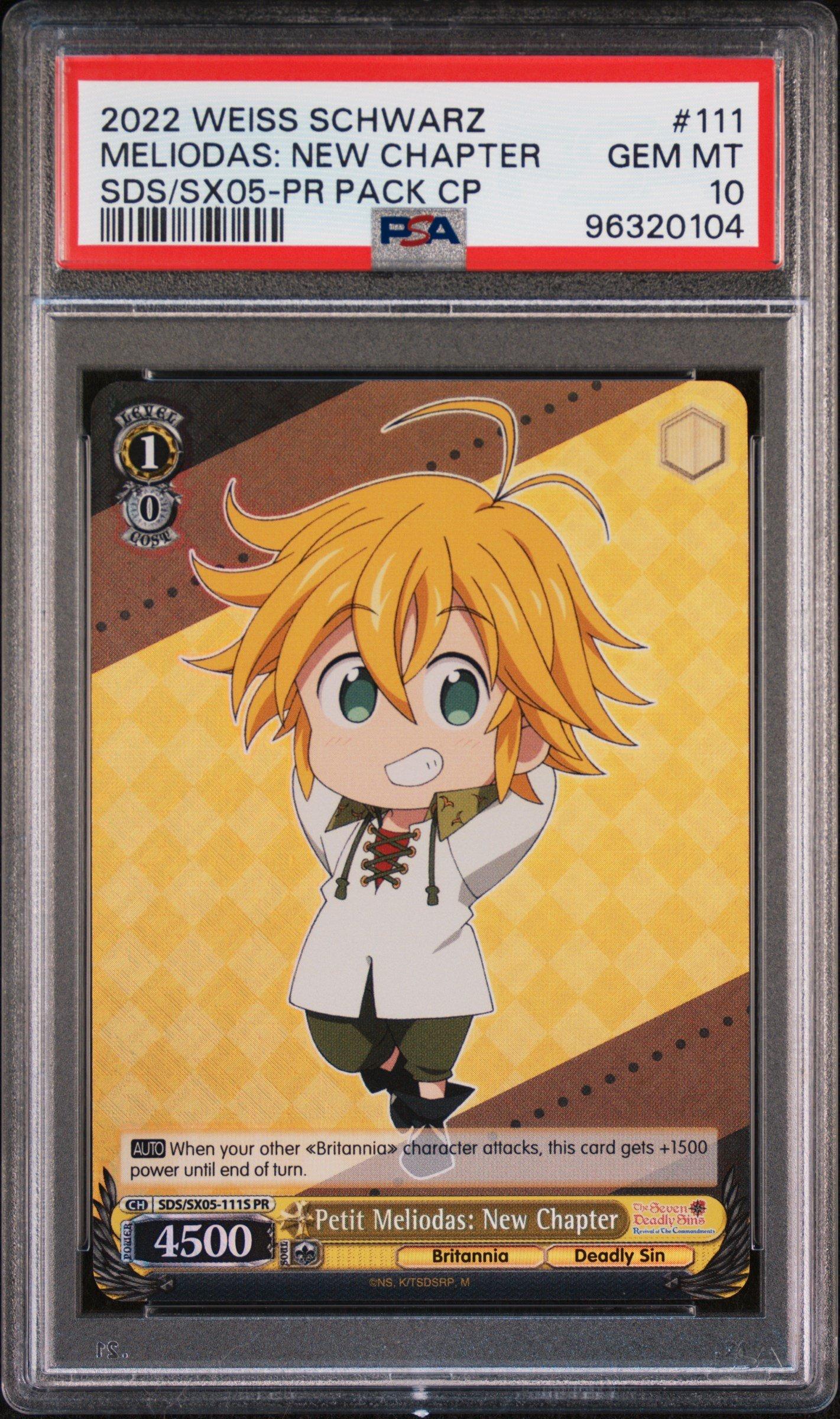 2022 Weiss Schwarz The Seven Deadly Sins: Revival Of The