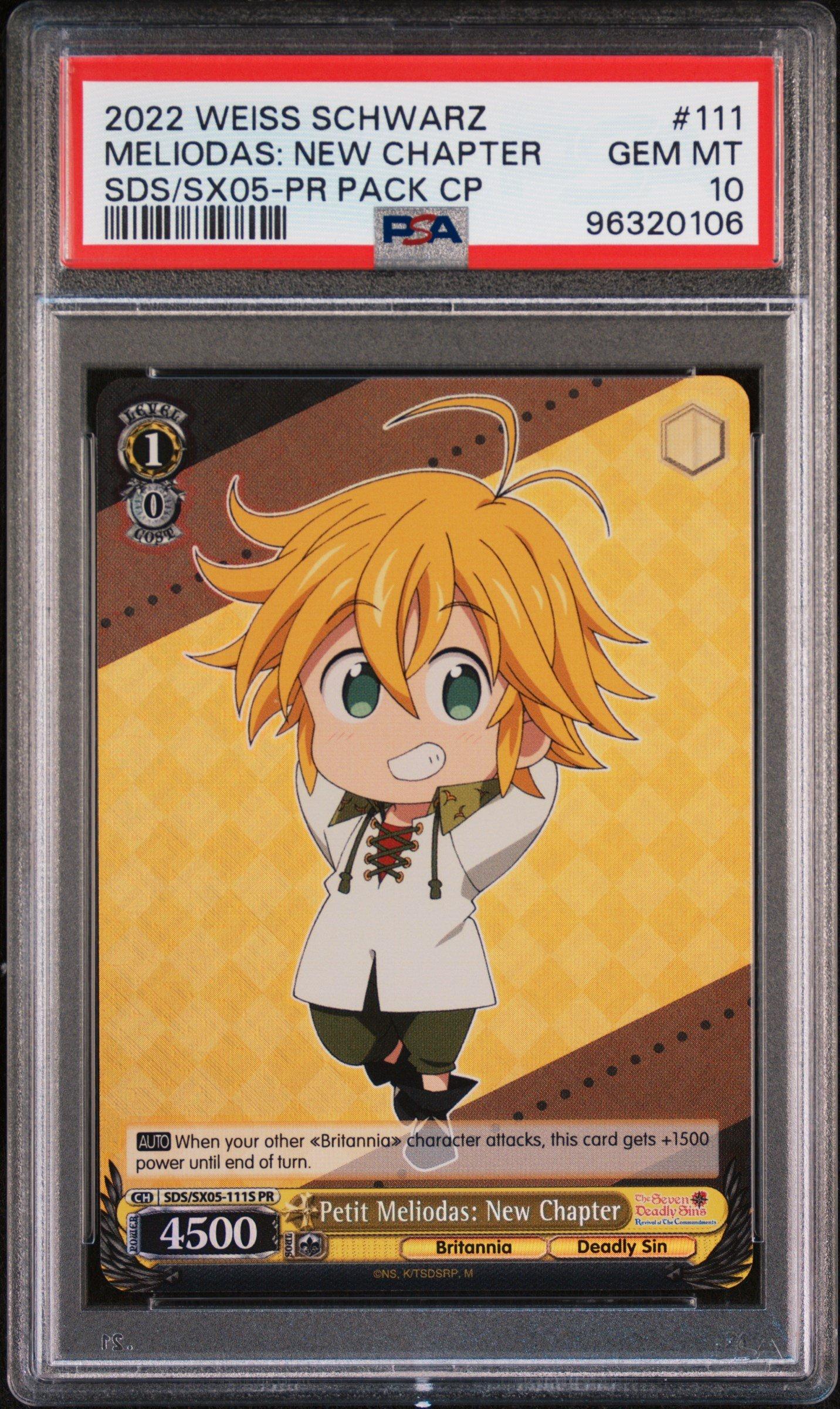 2022 Weiss Schwarz The Seven Deadly Sins: Revival Of The