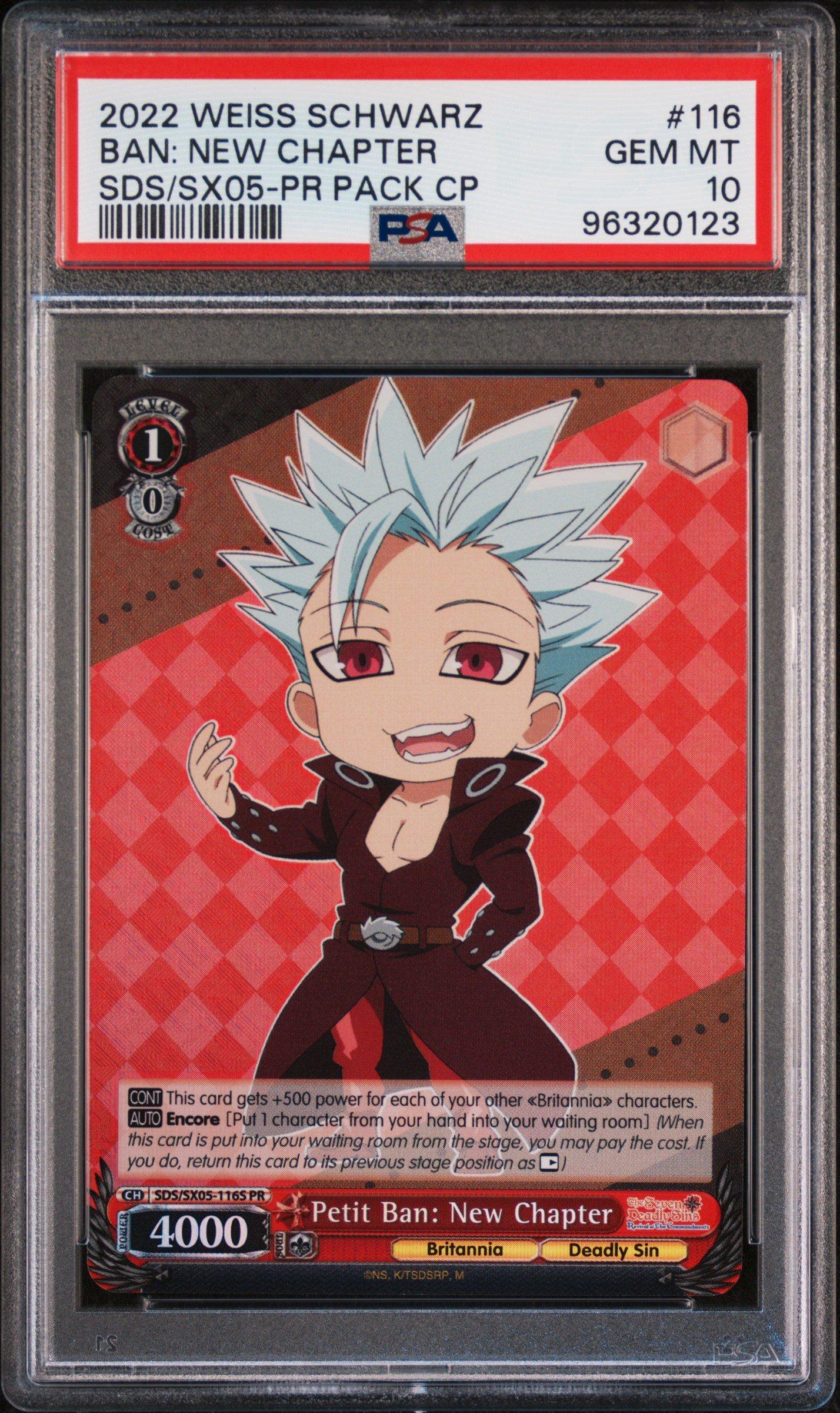 2022 Weiss Schwarz The Seven Deadly Sins: Revival Of The