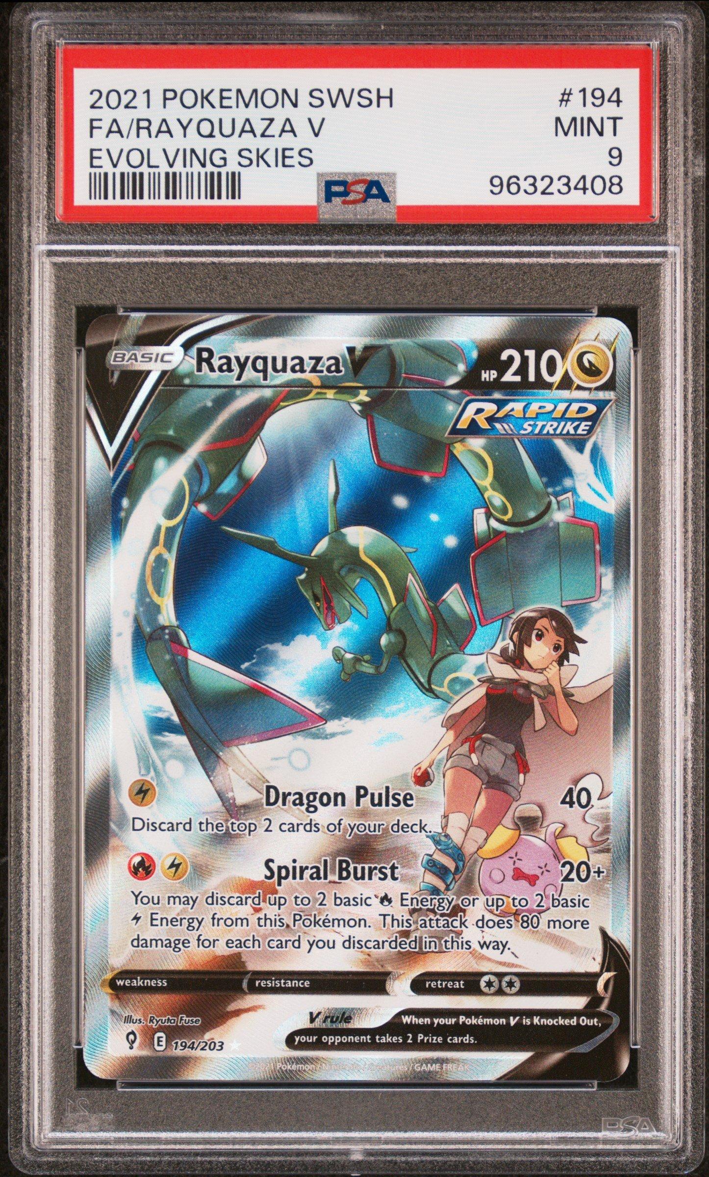 2021 Pokemon Sword & Shield Evolving Skies 194 Full Art/rayquaza V