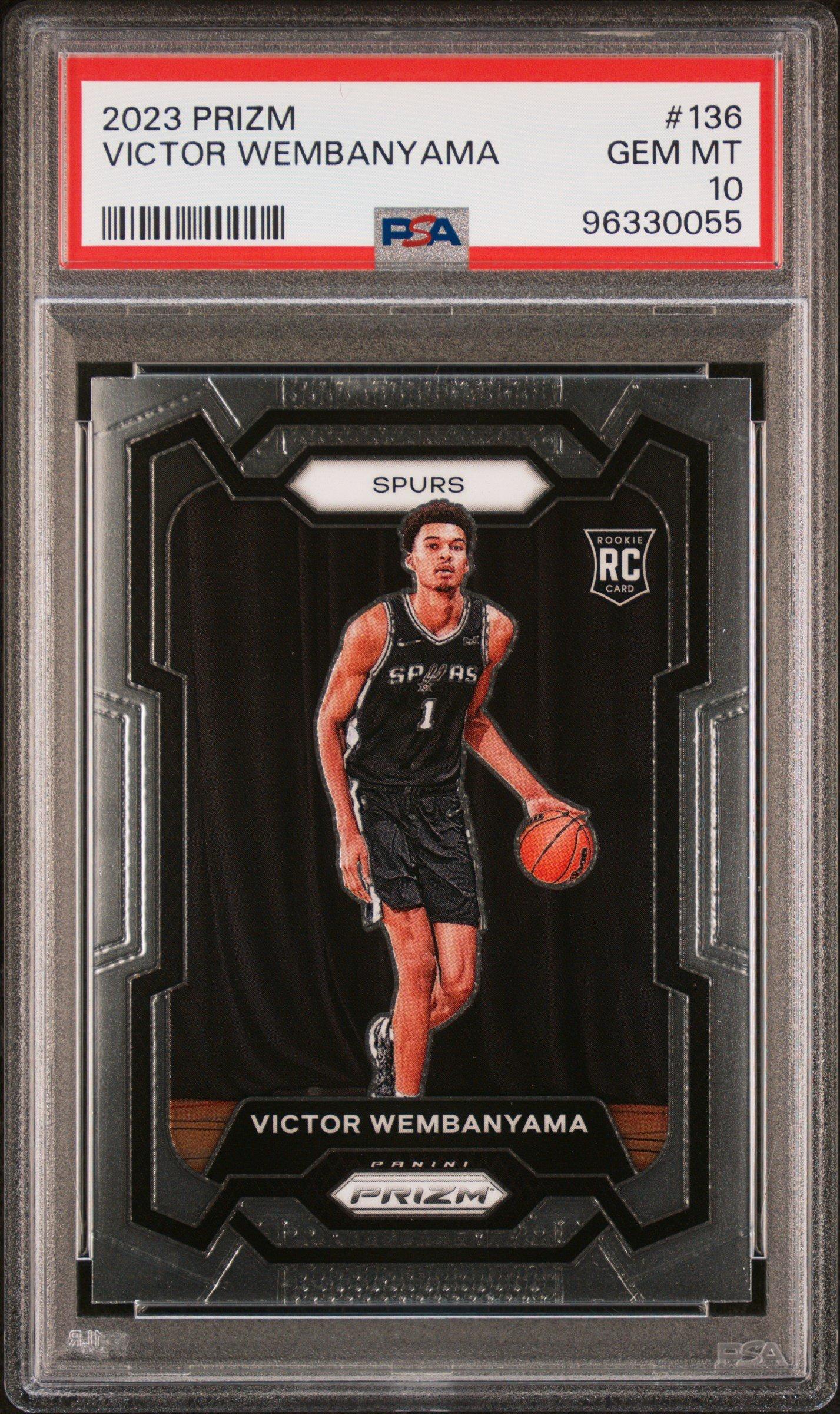 2023 Panini Prizm 136 Victor Wembanyama PSA 10 Graded Card | GameStop