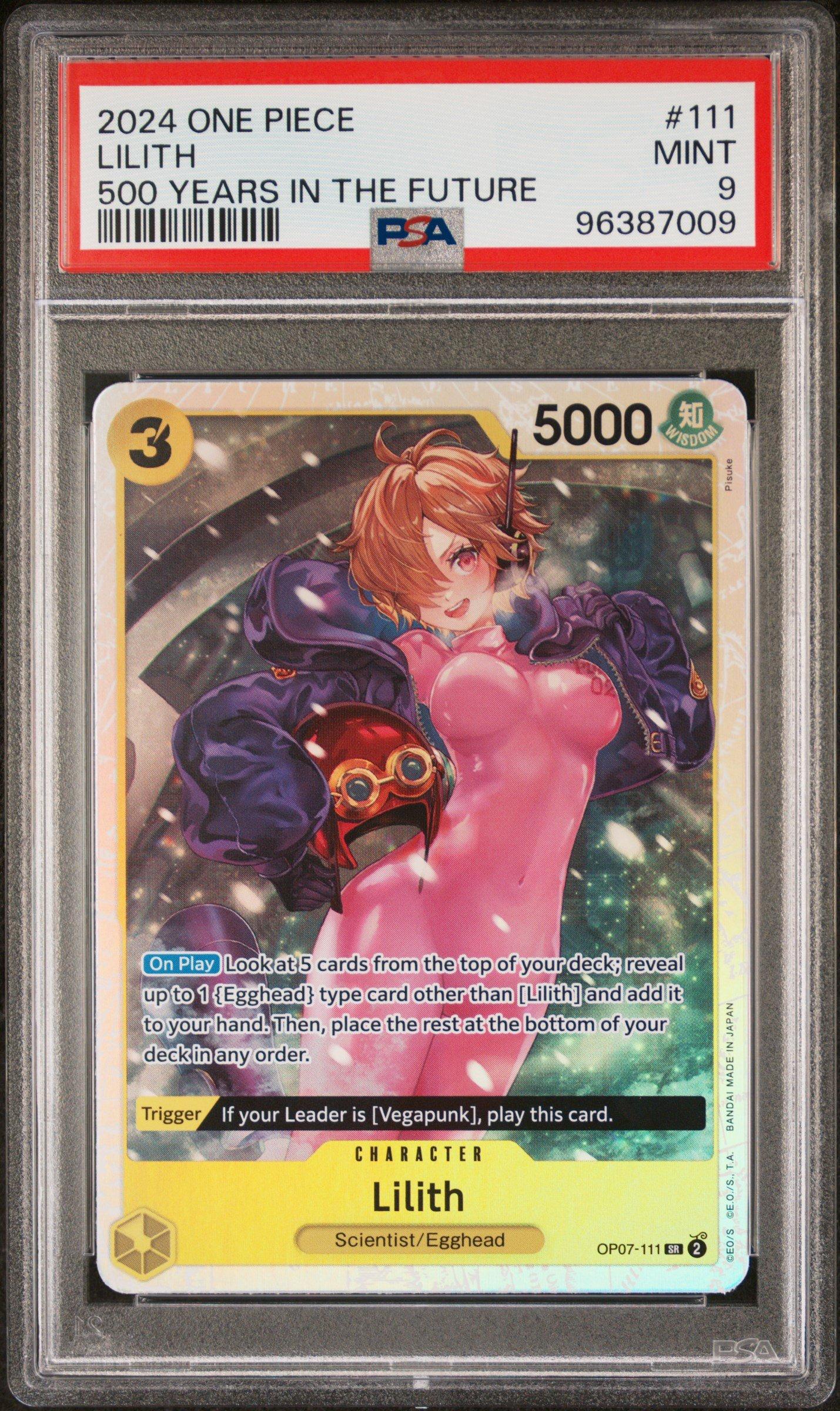 2024 One Piece Op07-500 Years In The Future 111 Lilith PSA 9