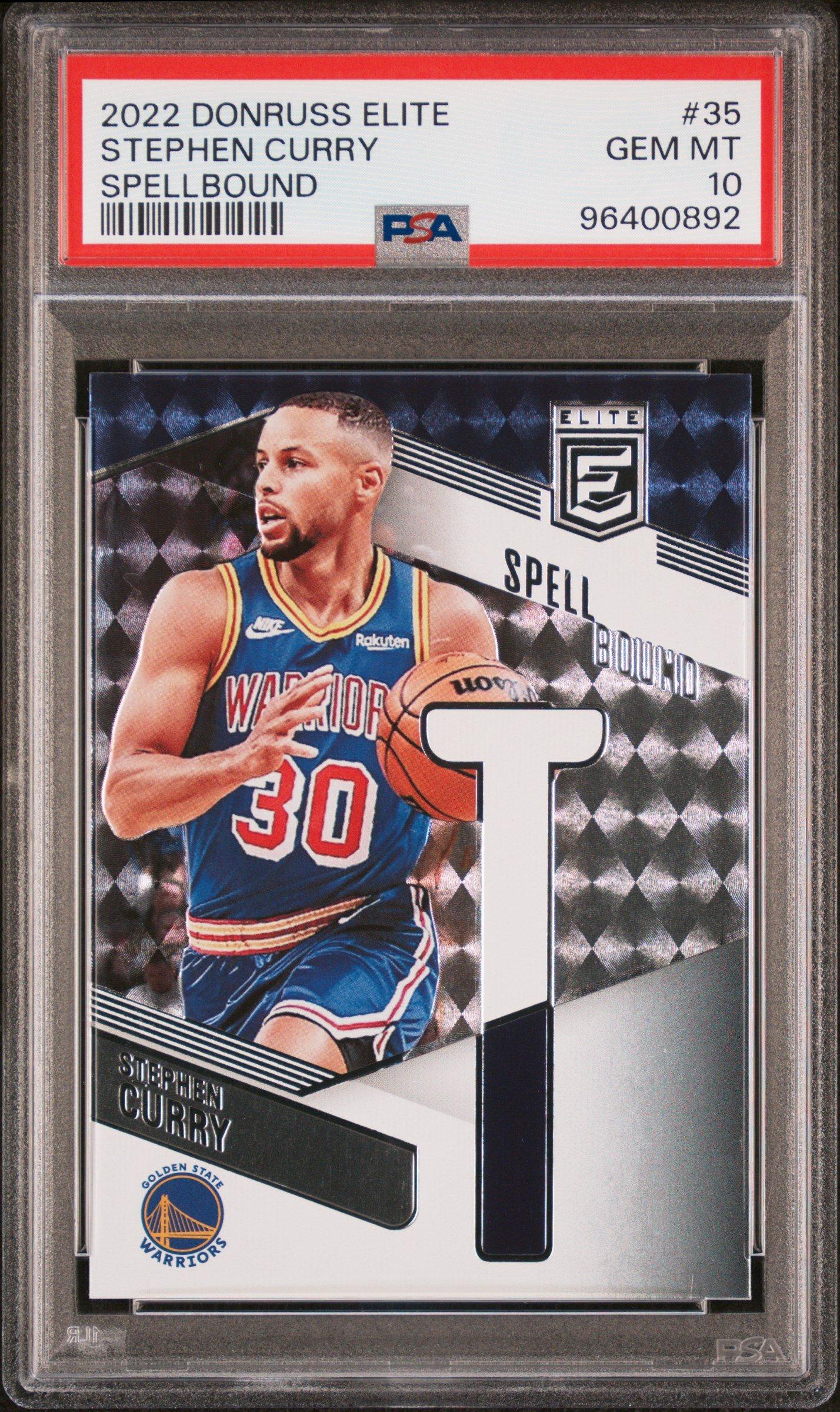 2022 Panini Donruss Elite Spellbound 35 Stephen Curry PSA 10