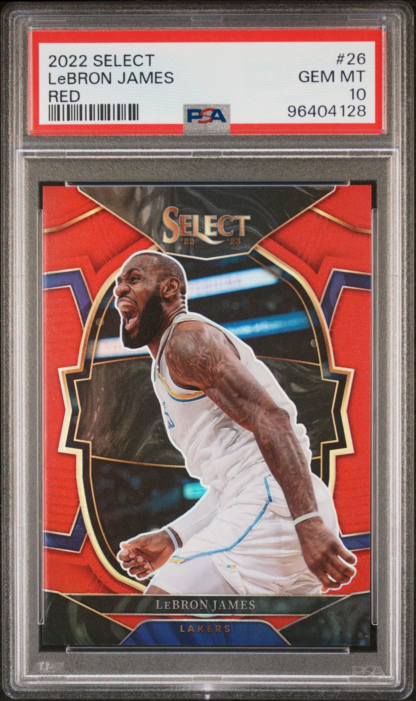 2022 Panini Select 26 Lebron James Red PSA 10 Graded Card | GameStop