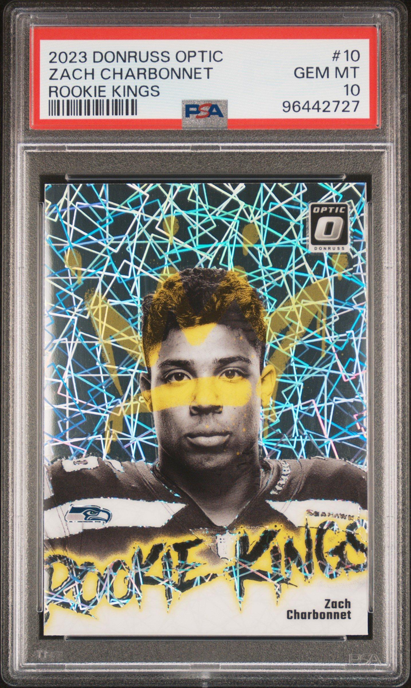 JoongDunk MUSICON ランダムカード シークレット 2023 Panini Donruss Optic Rookie Kings 10 Zach Charbonnet PSA 10