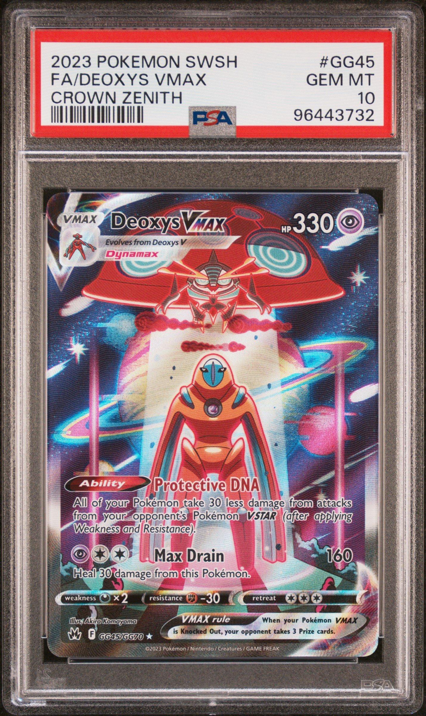 2023 Pokemon Sword And Shield Crown Zenith Gg45 Full Art/deoxys