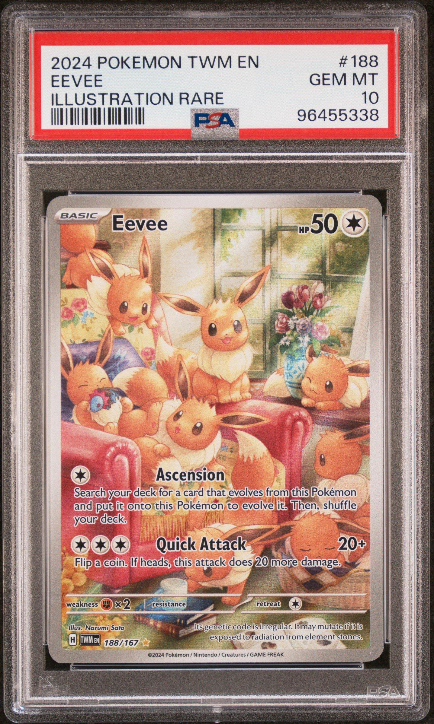 2024 Pokemon Twm En-twilight Masquerade 188 Eevee Illustration