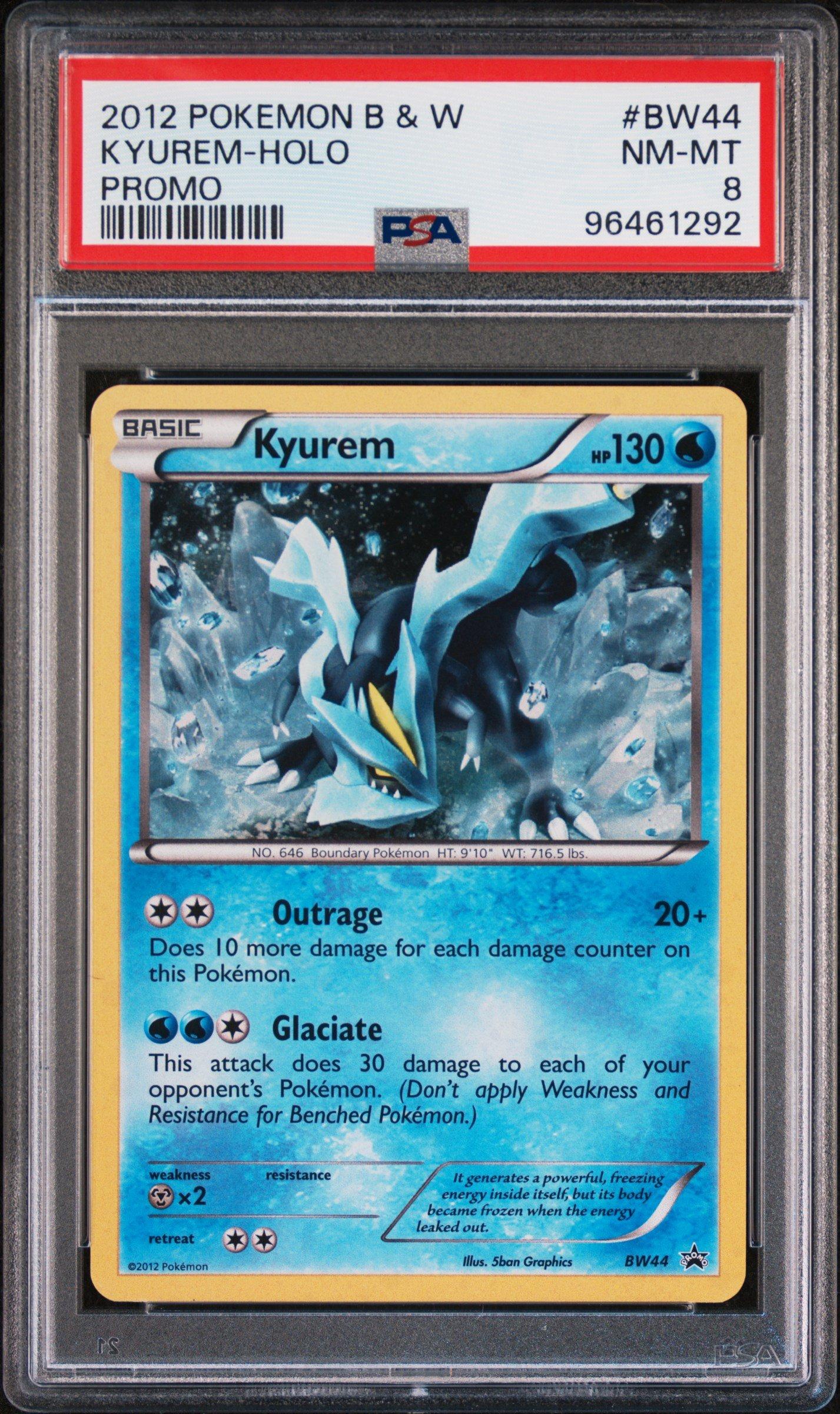 2012 Pokemon Black & White Promo Bw44 Kyuremholo PSA 8 GameStop