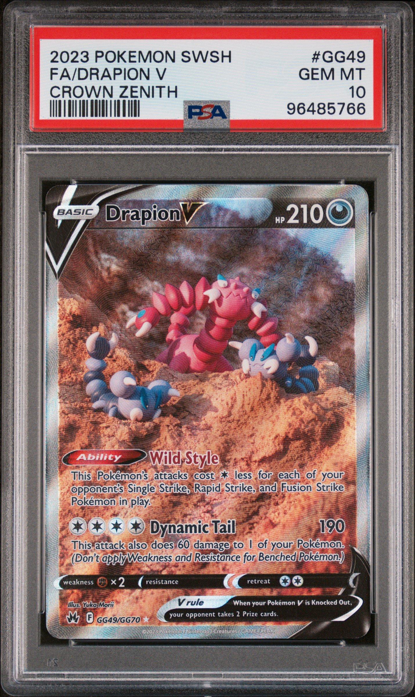 2023 Pokemon Sword And Shield Crown Zenith Gg49 Full Art/drapion V