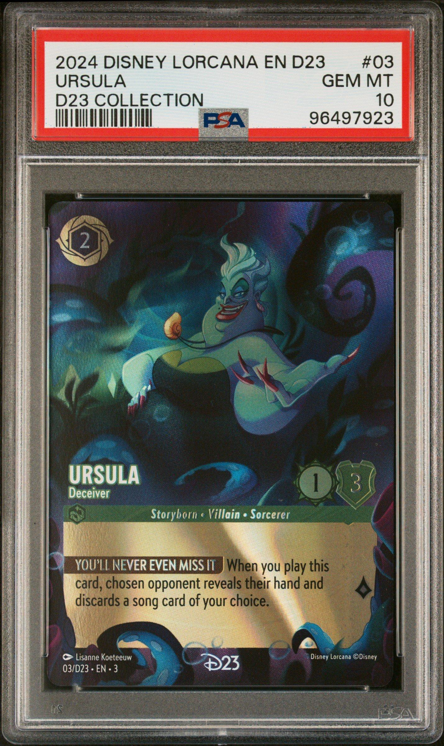 2024 Disney Lorcana En D23-d23 Expo Promo 03 Ursula - Deceiver D23