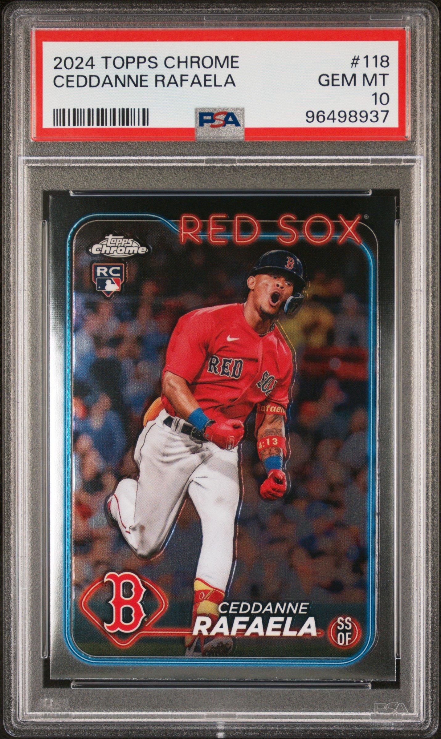 2024 Topps Chrome 118 Ceddanne Rafaela PSA 10