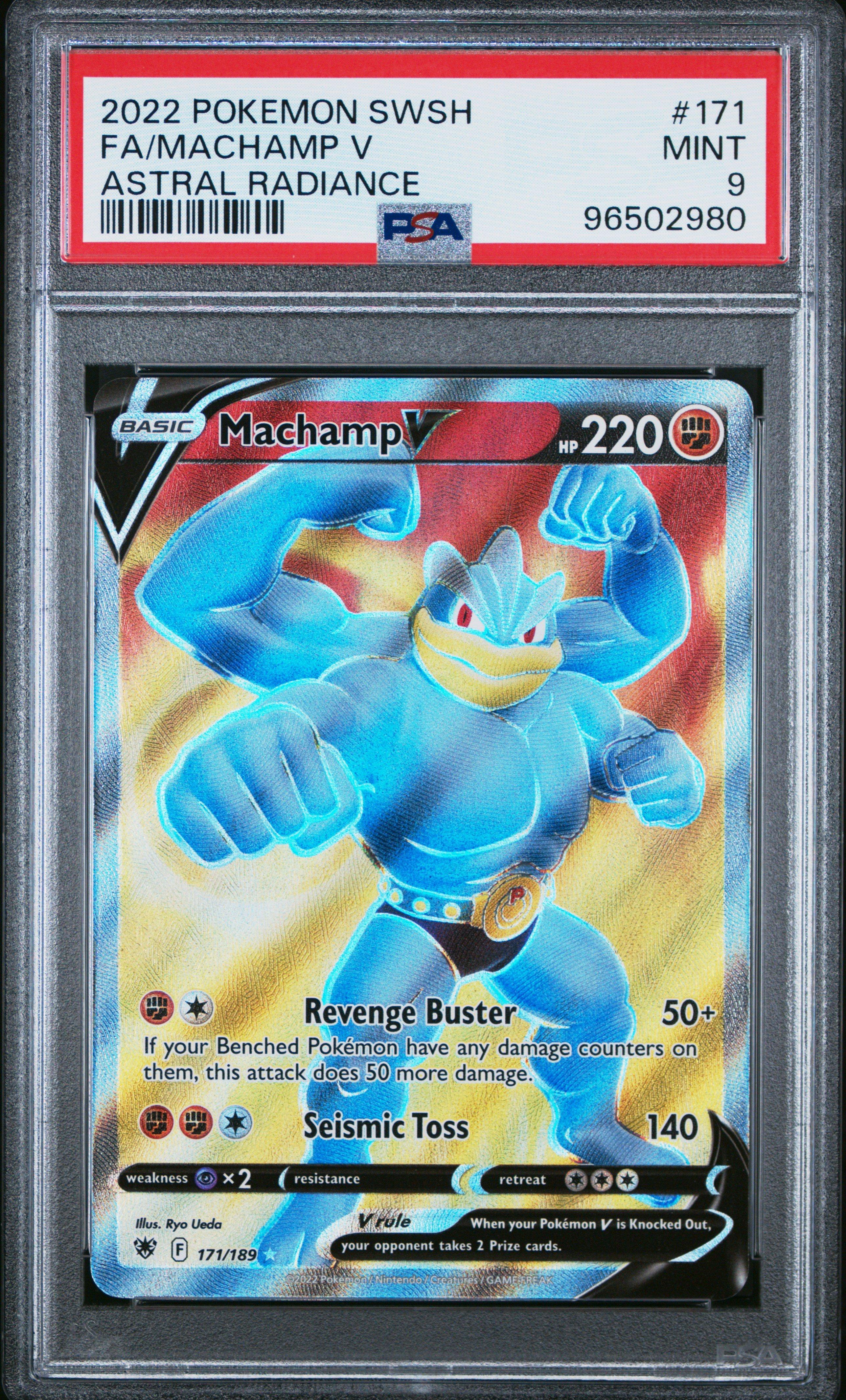 2022 Pokemon Sword & Shield Astral Radiance 171 Full Art/machamp V