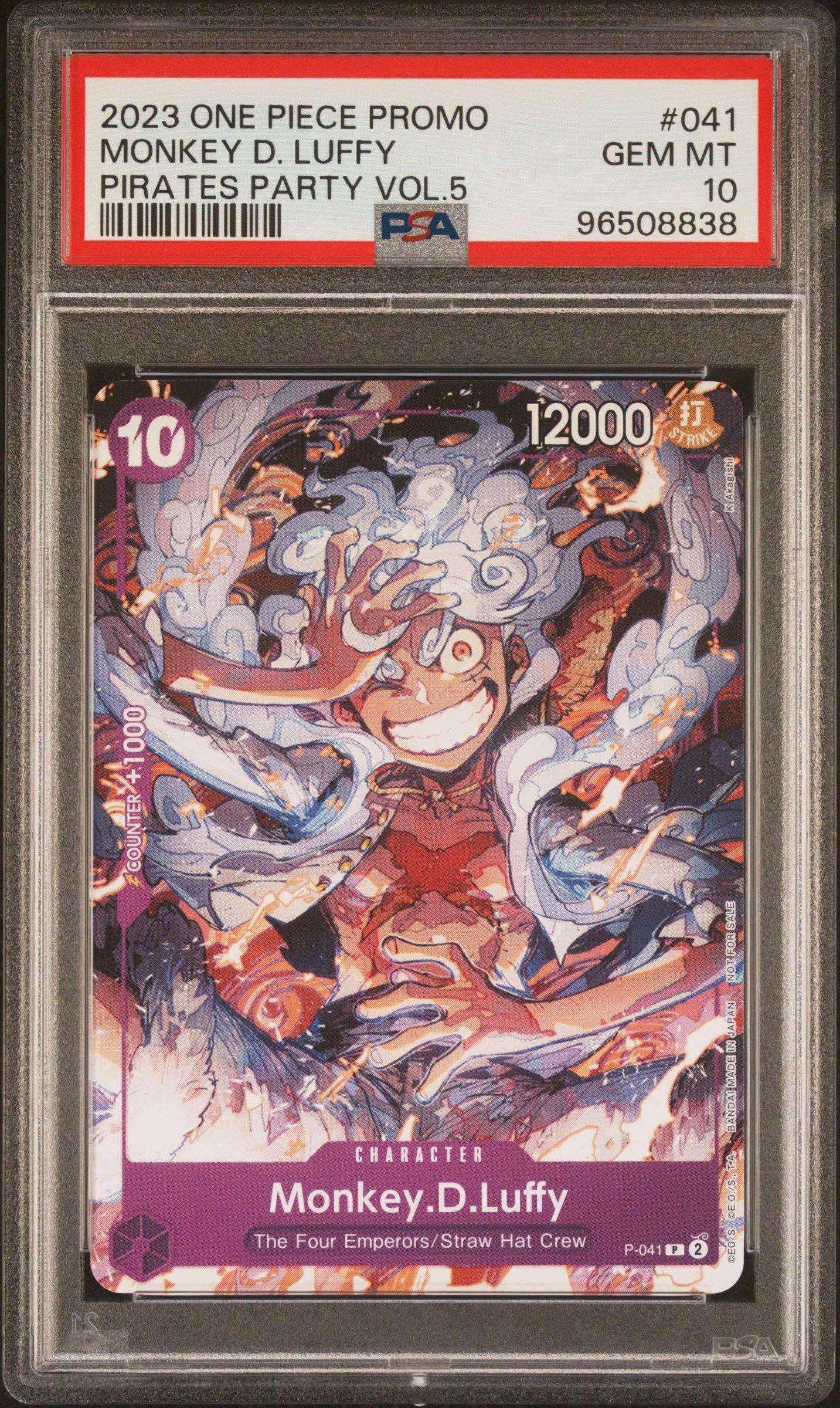 2023 One Piece Promos 041 Monkey D. Luffy Pirates Party Vol.5 PSA
